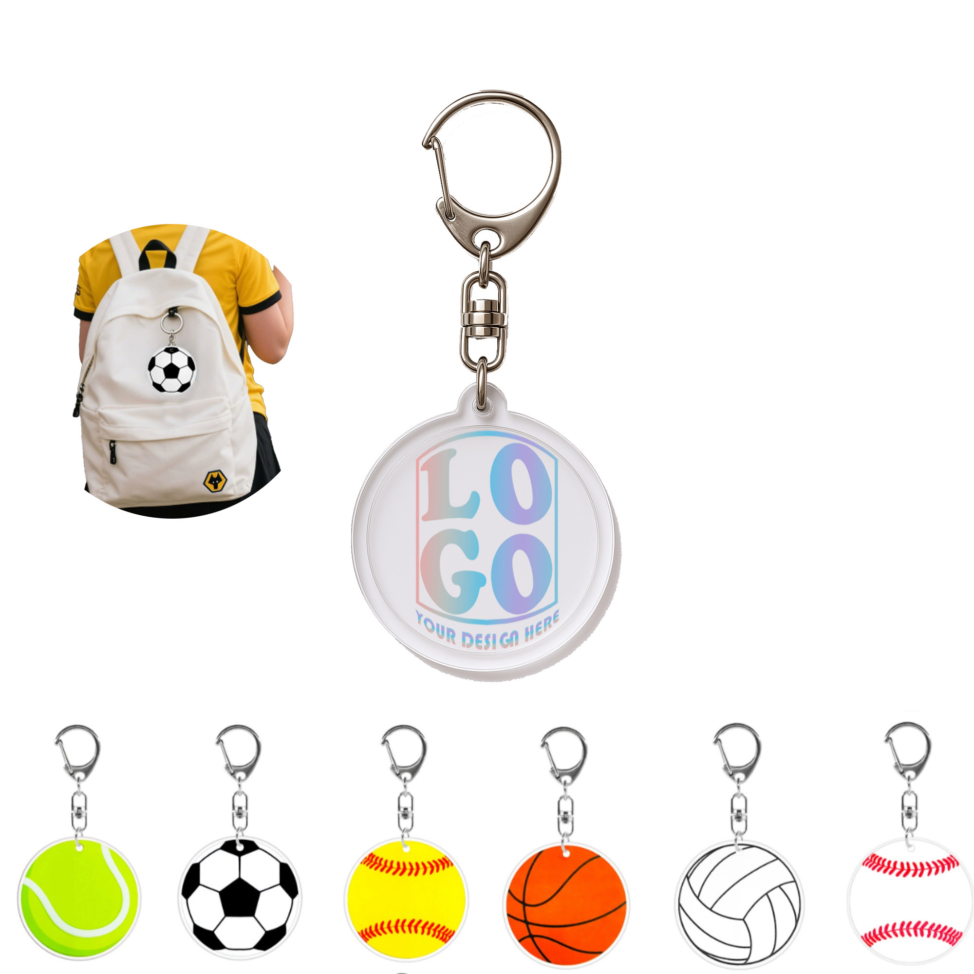 Lightweight Acrylic Keychain