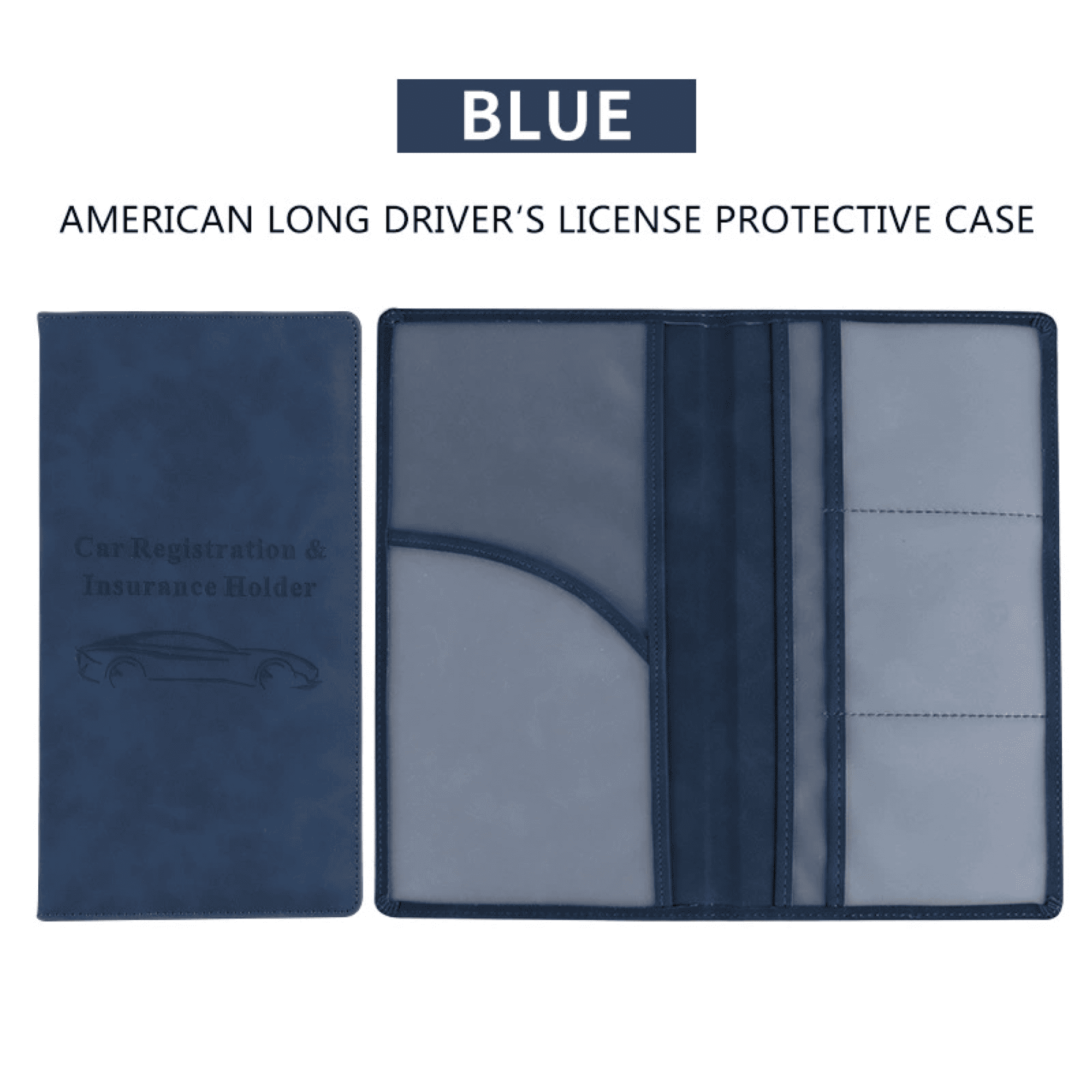 Multi-Function Magnetic Closure Driver's License Holder 12