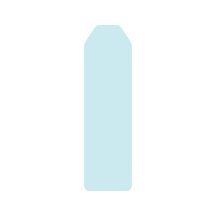 Cardstock Bookmark Stock Shape 24 pt - White 92