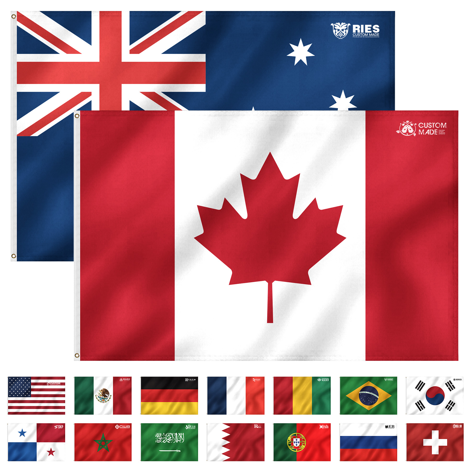 3' x 5' Single-Sided Full-Color Polyester Flag 13