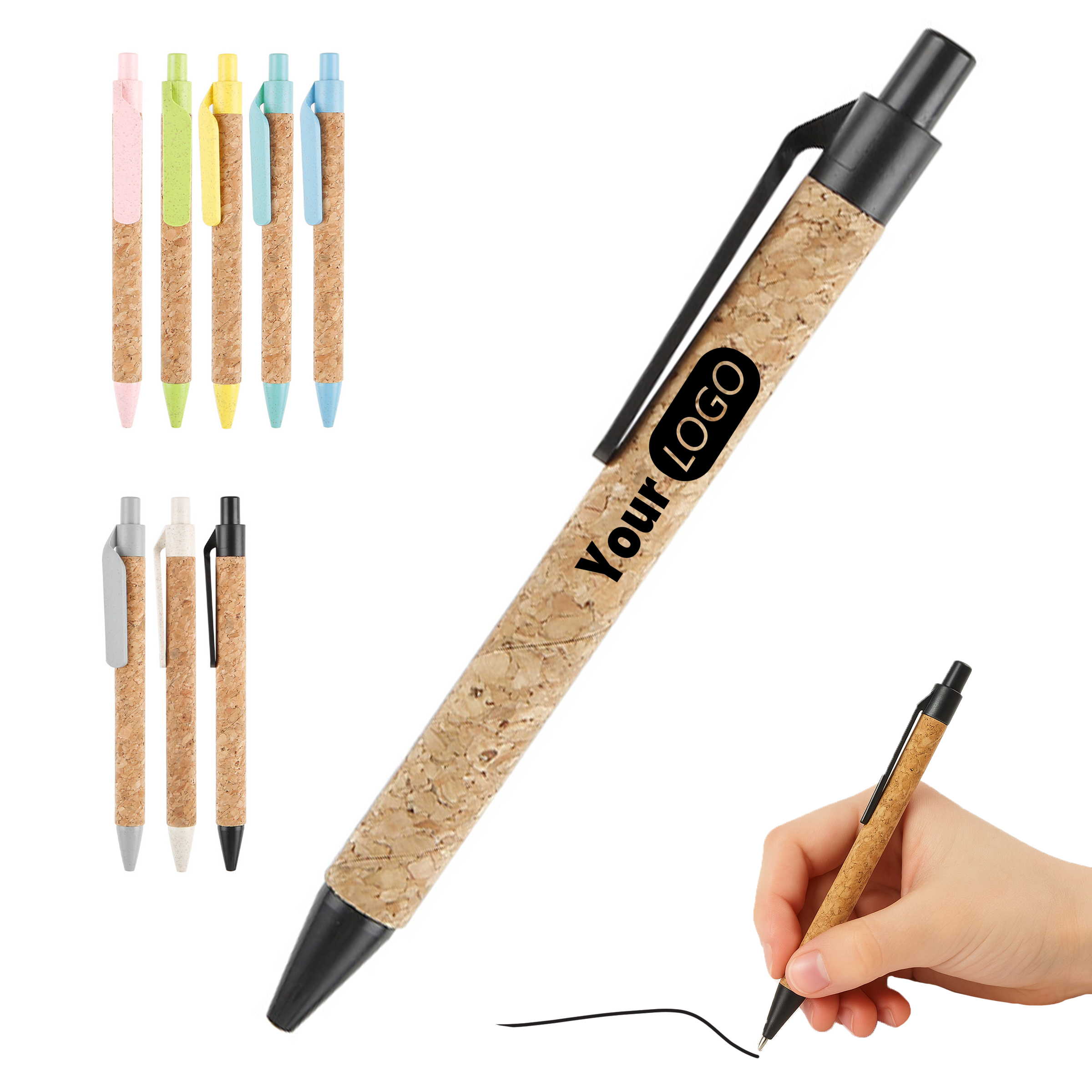 Eco-Friendly Cork Barrel Ballpoint Pen 11