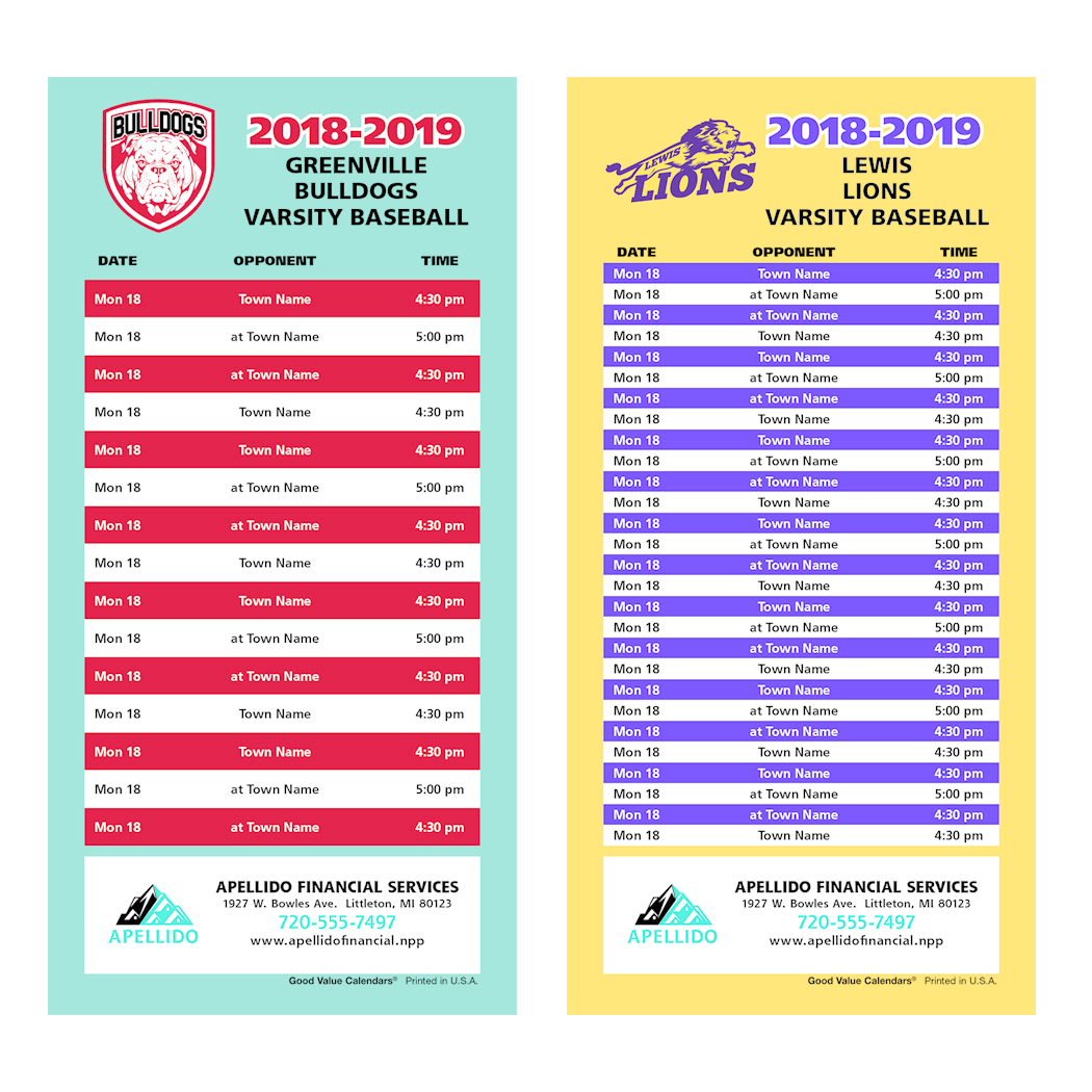 sports schedules create sports schedule