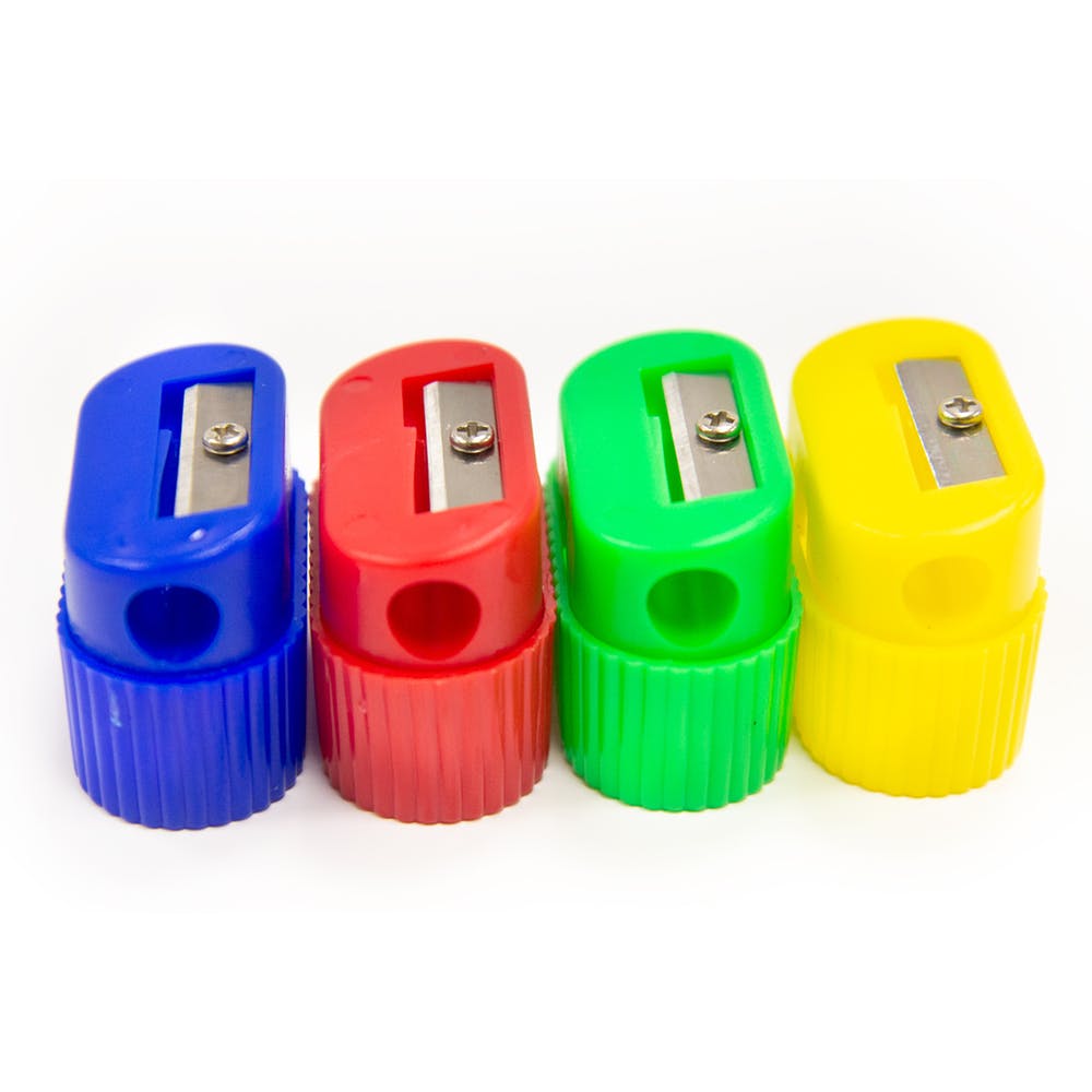 Pencil Sharpeners - 576 Count Shaving Catcher Assorted Colors 3