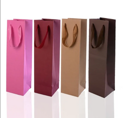 Kraft Paper Wine Tote Gift Bag