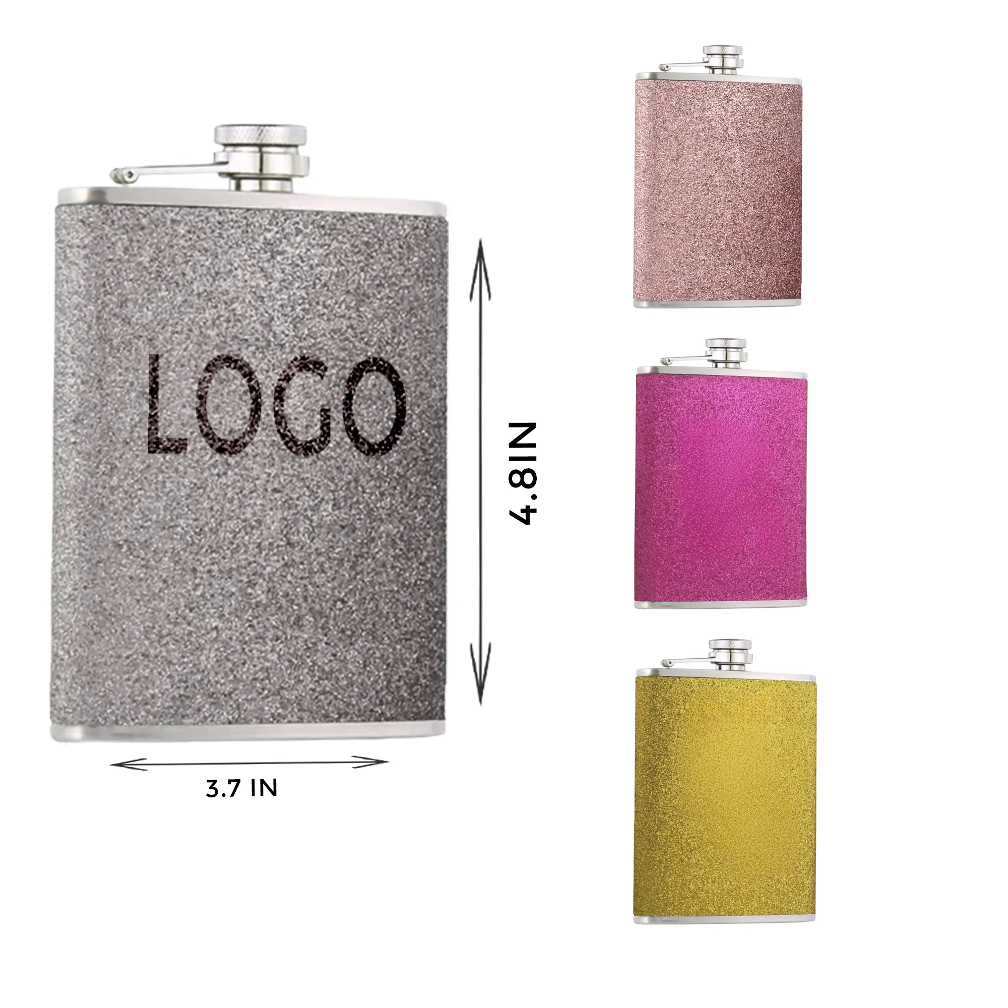 8OZ Stainless Steel Flashy Flask 3