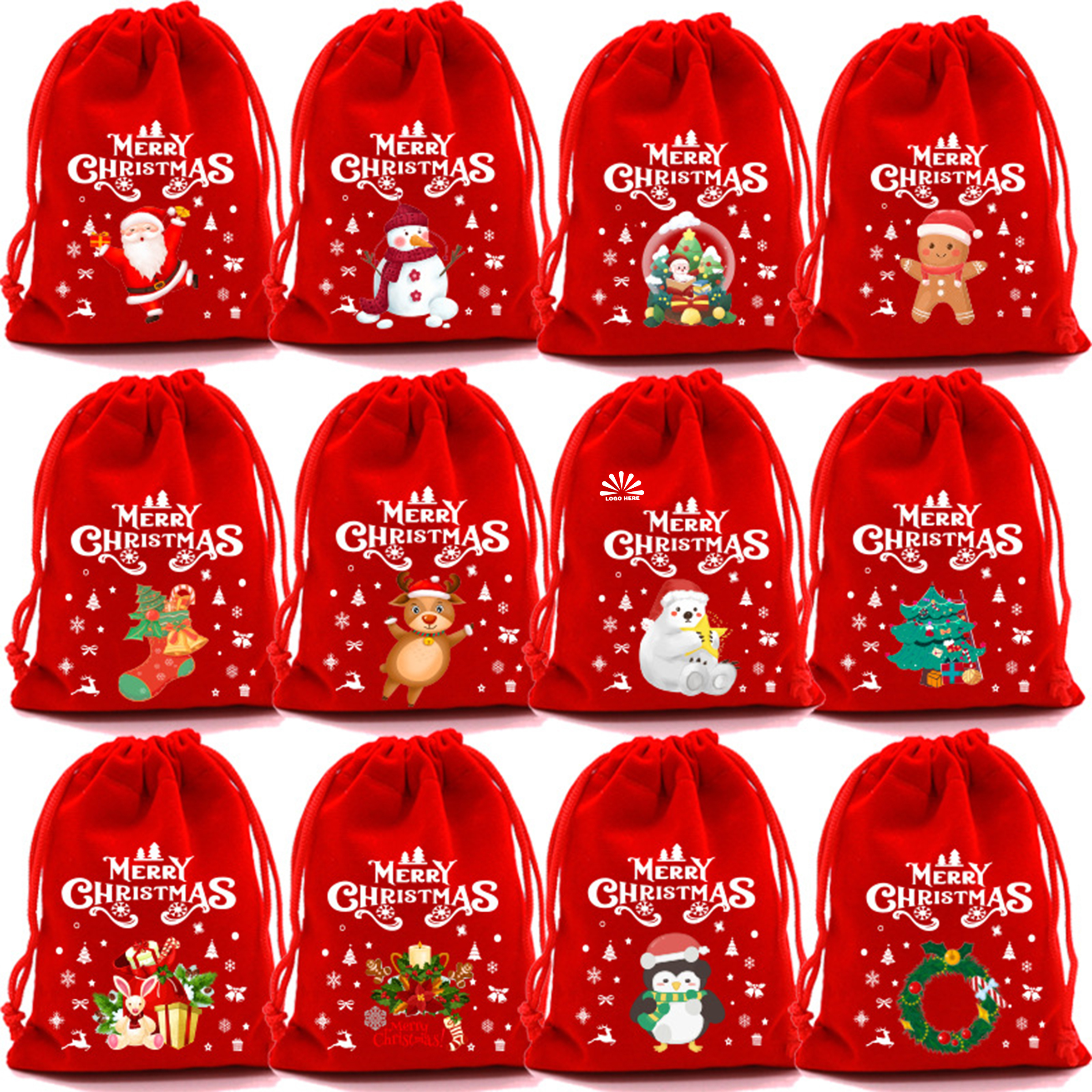 Festive Snack Bags with Custom Logo 2