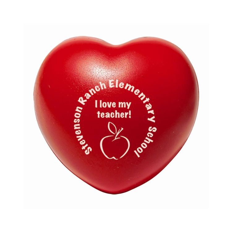 red heart stress balls