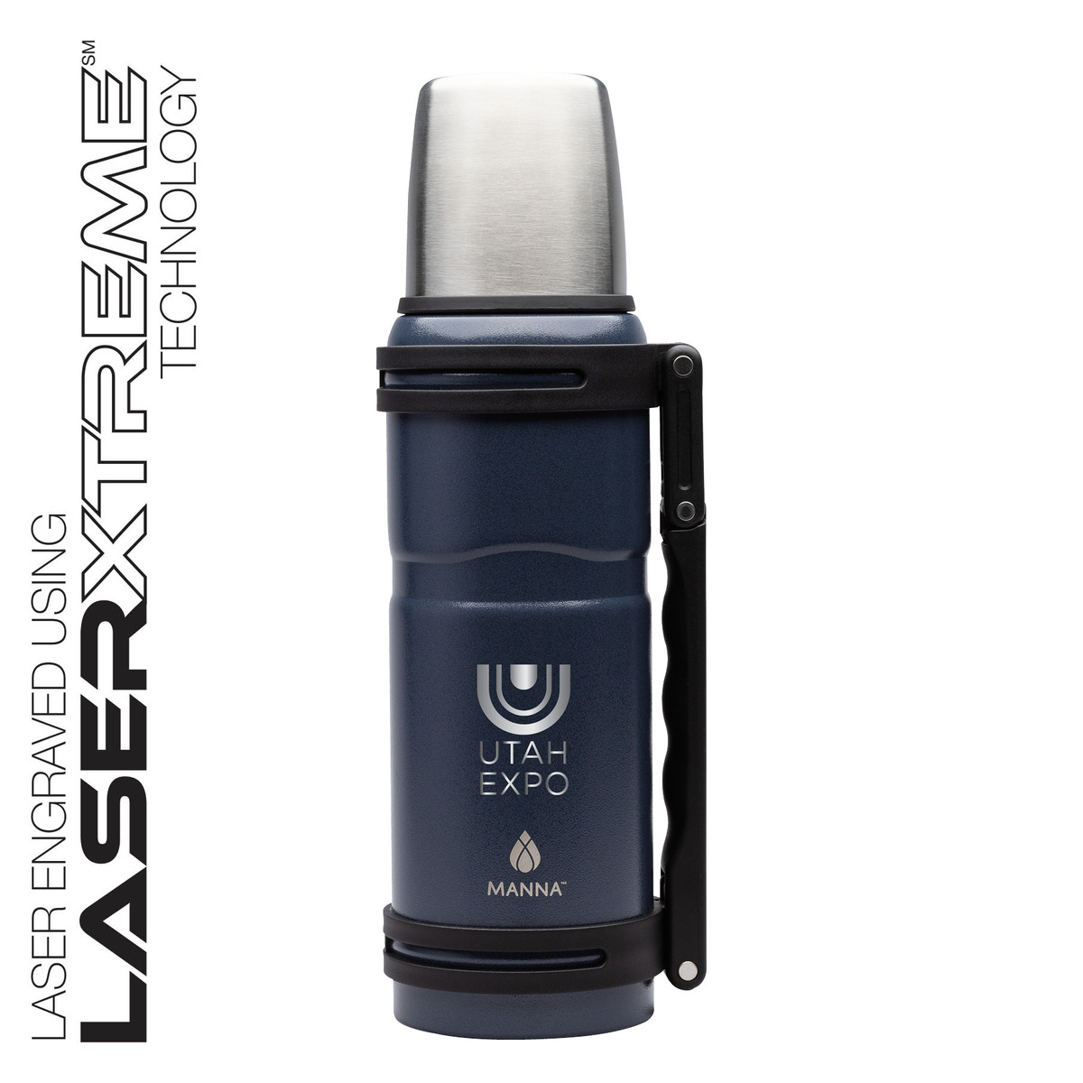 Manna™ Thermo 40 oz. Vacuum Insulated Flask CM2060 HALO Branded