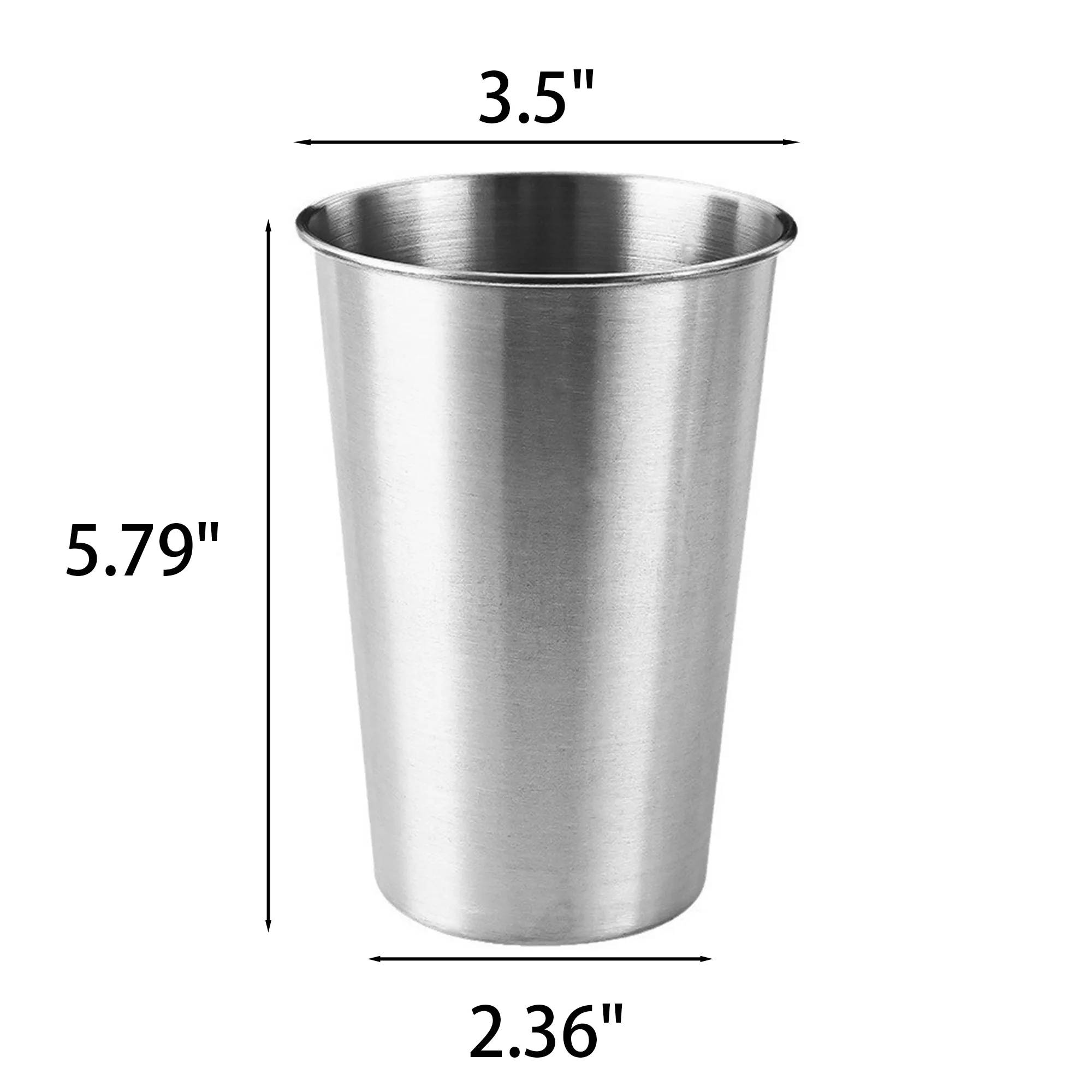 20oz Stainless Steel Pint Cup 6