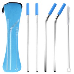 Stainless Steel Straws,Reusable with Cleaning Brush