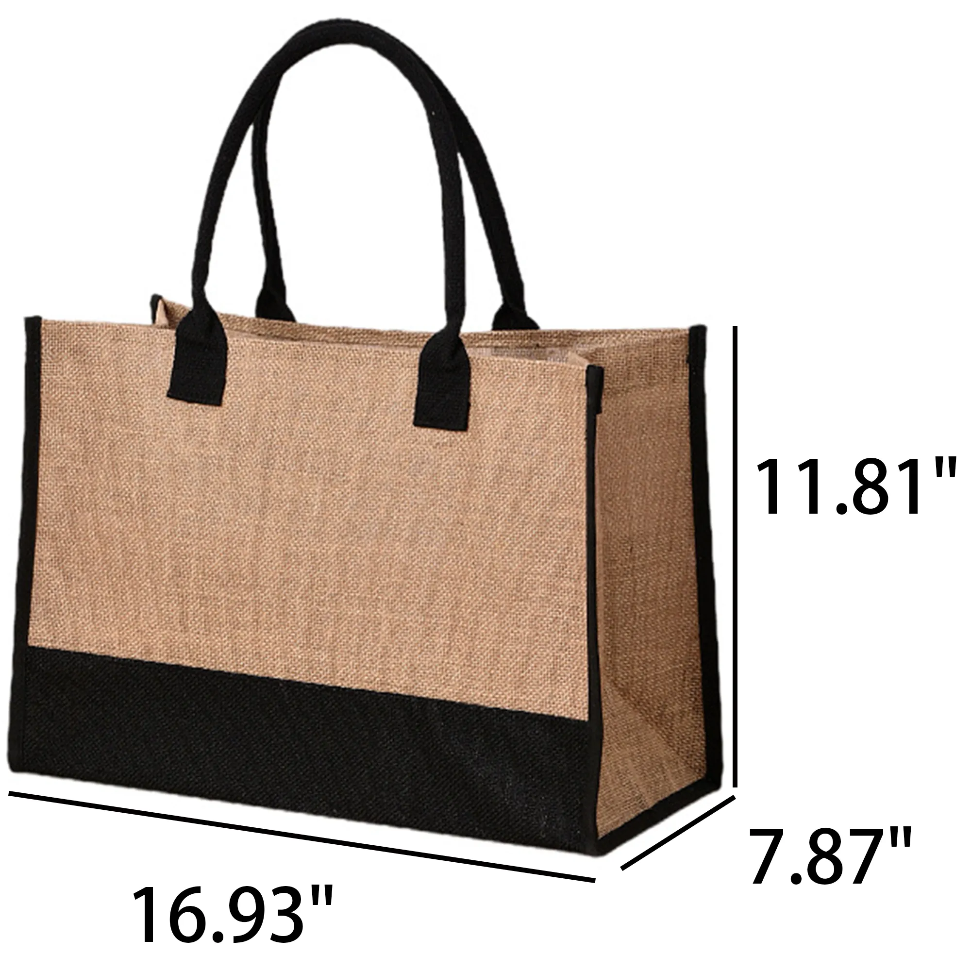 Jute Patchwork Tote Bag 7