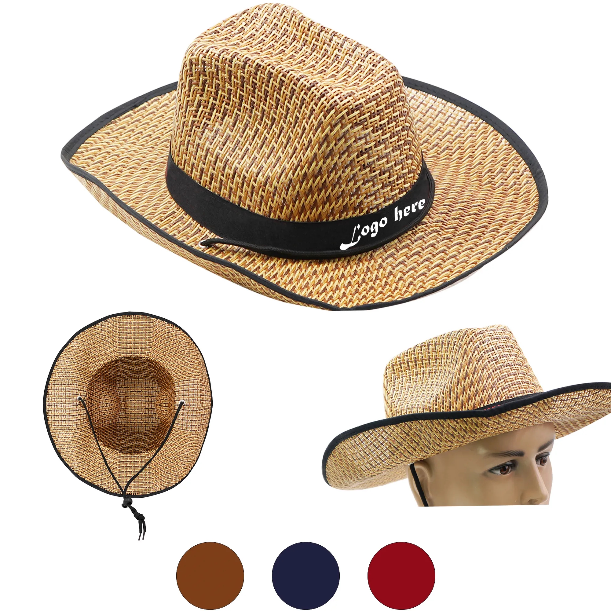 Outdoor Band Cowboy Straw Hat 6