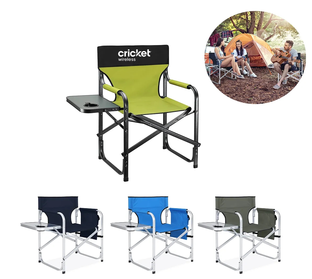 Folding Fishing Chair with Side Table