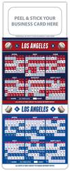 Baseball Schedule Magnet - Peel and Stick Business Card (3.5x9)