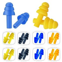 Earplugs Reusable Silicone Ear Plugs In Storage Cases