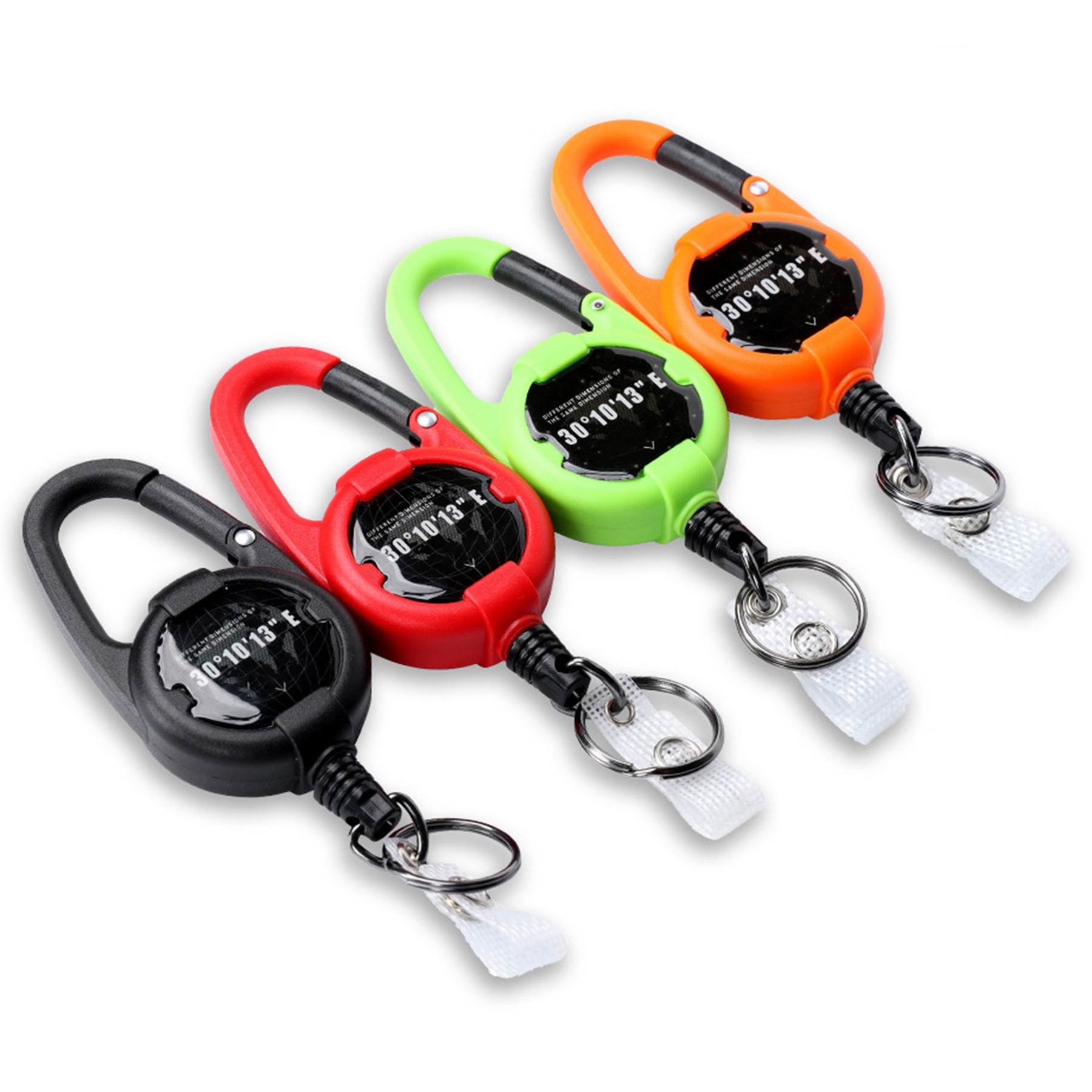 Outdoor Retractable Badge Reel Holder Keychain
