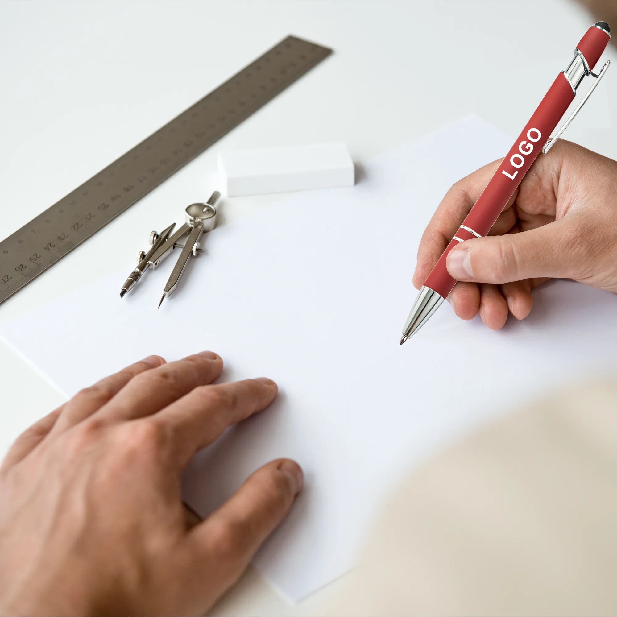 Aluminum Ballpoint Stylus Pen with Laser Engraving 23