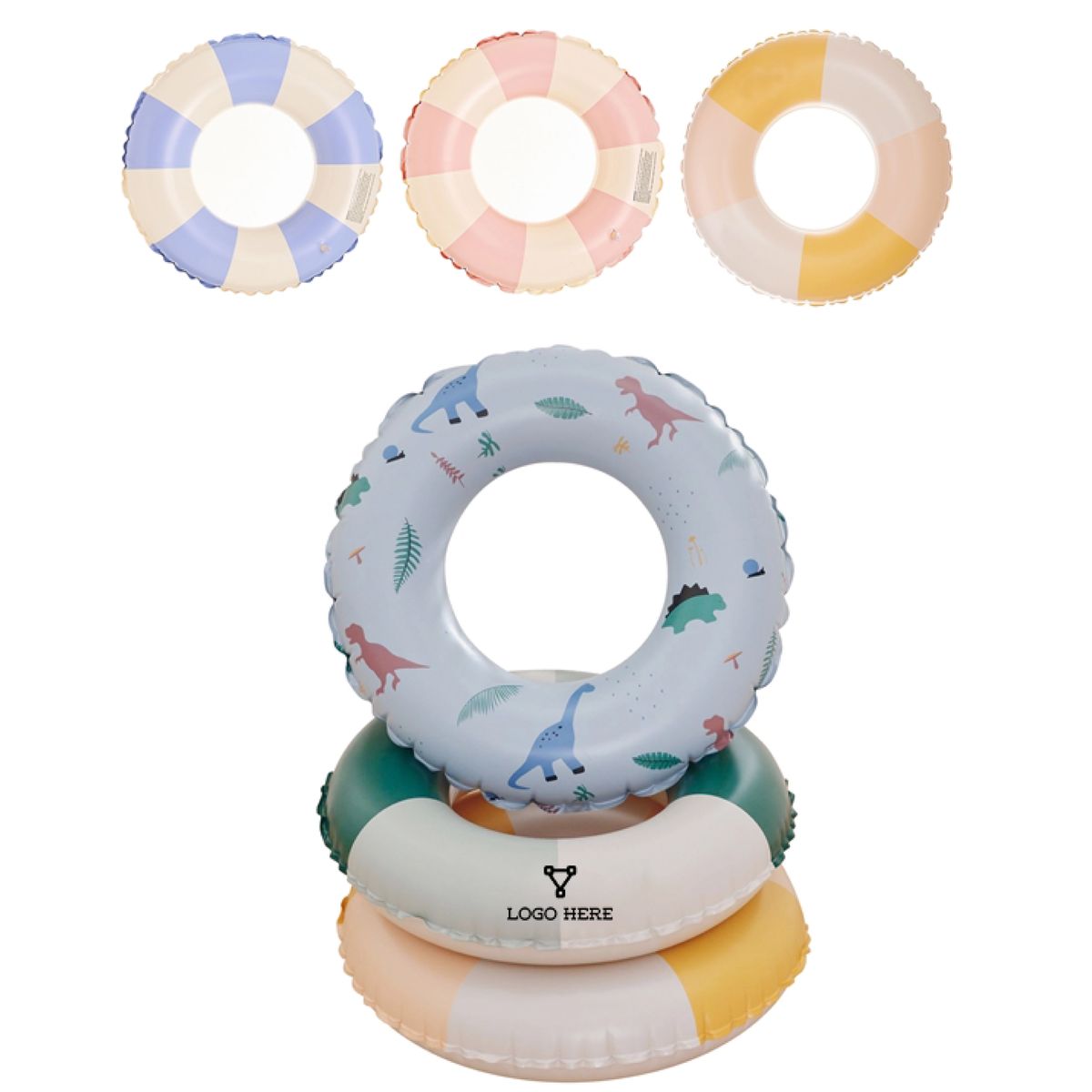 MOQ 50 Safe 23 Inch PVC Inflatable Swim Tube For Children 2