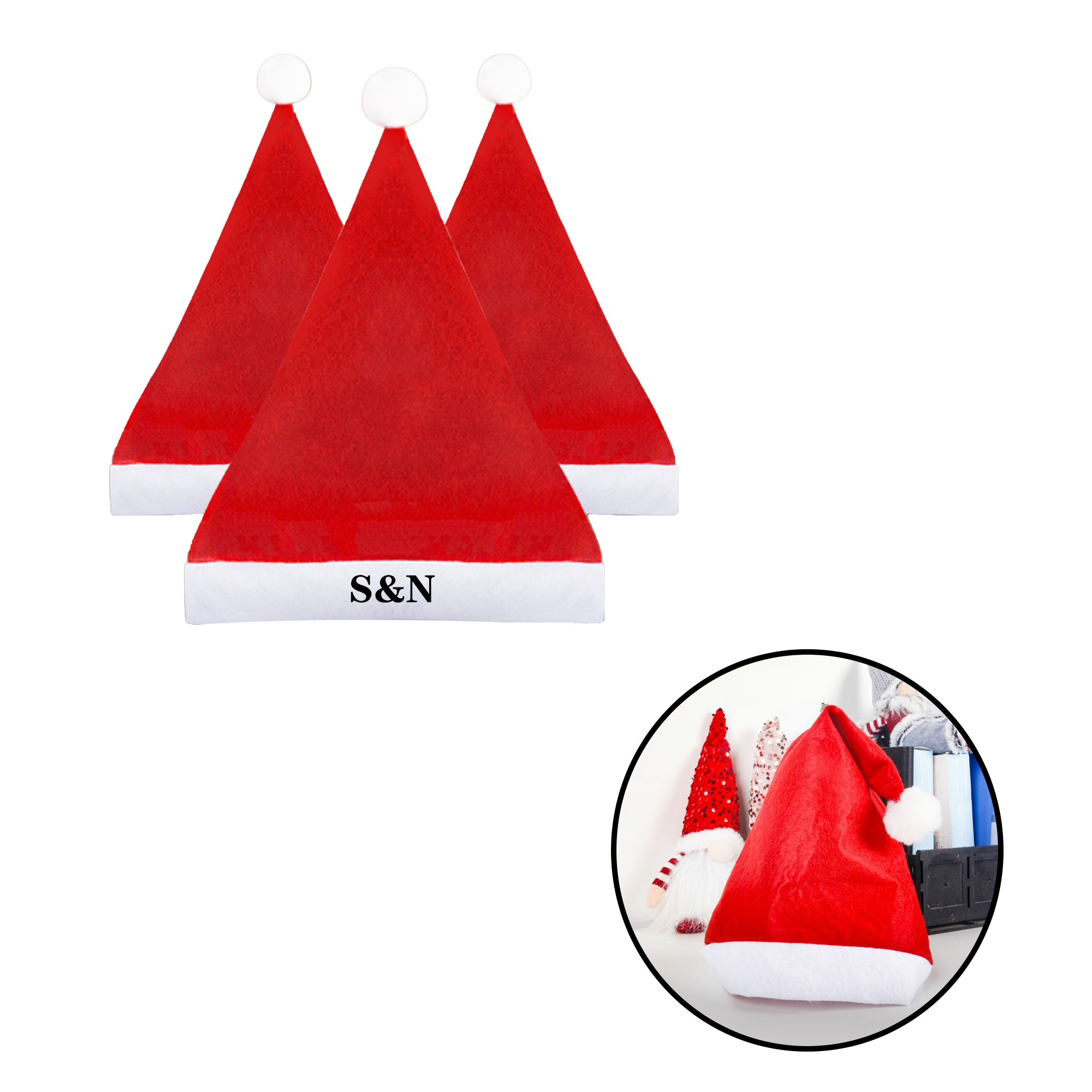 Non-woven Children's Christmas Hat 5