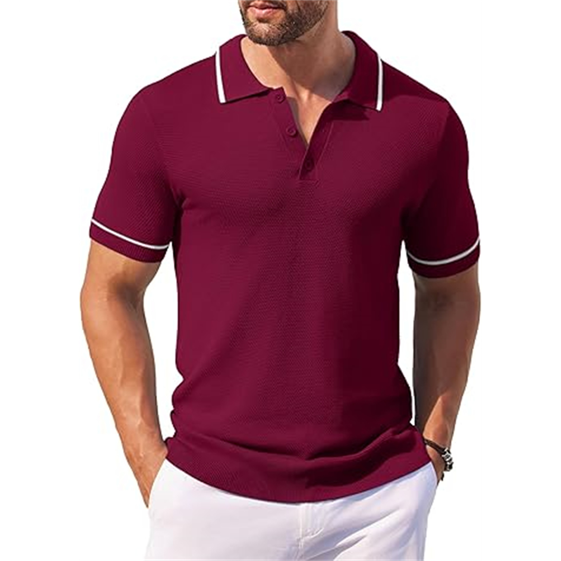 Men's Knit Golf Polo Shirt 32