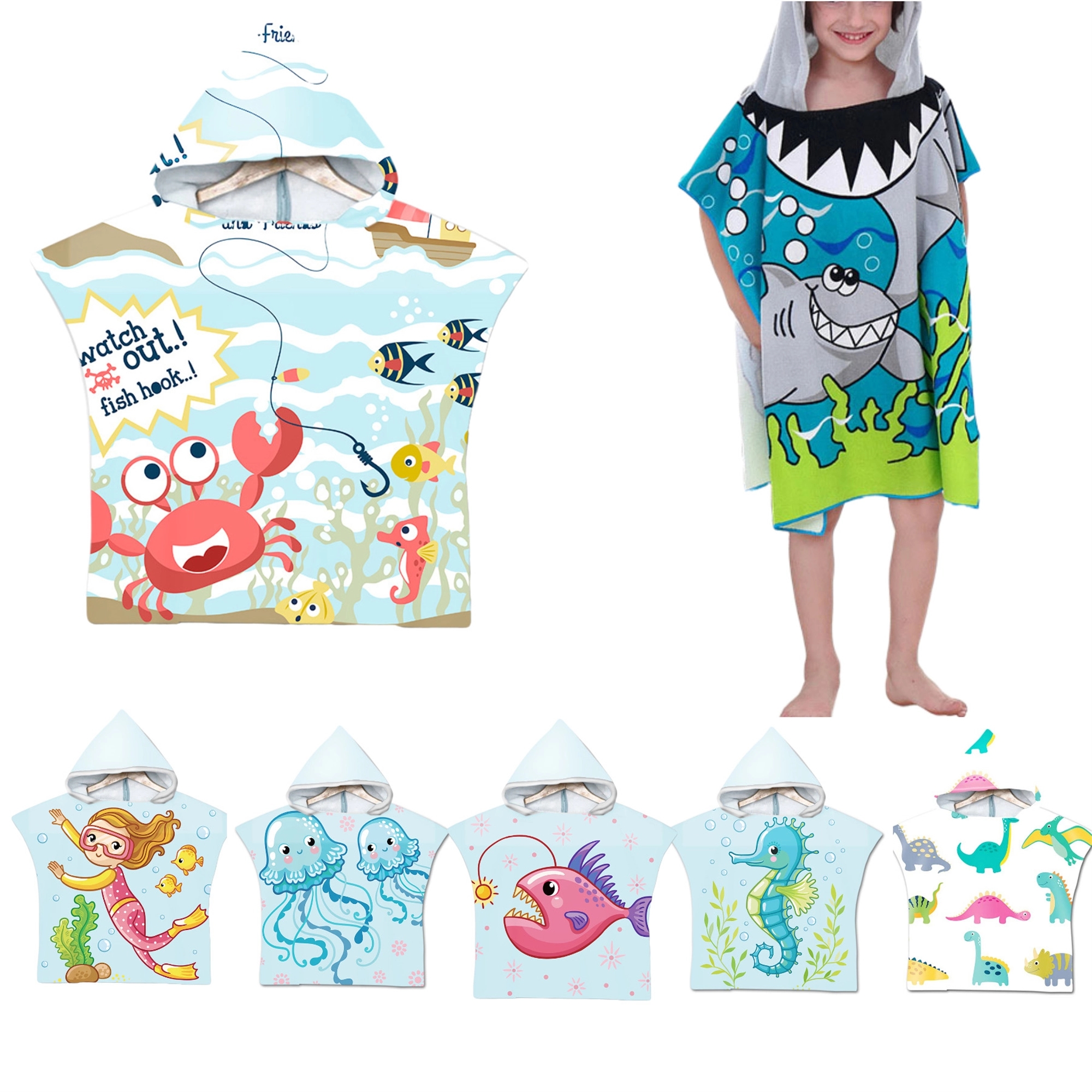 Kids Hooded Bath Towel