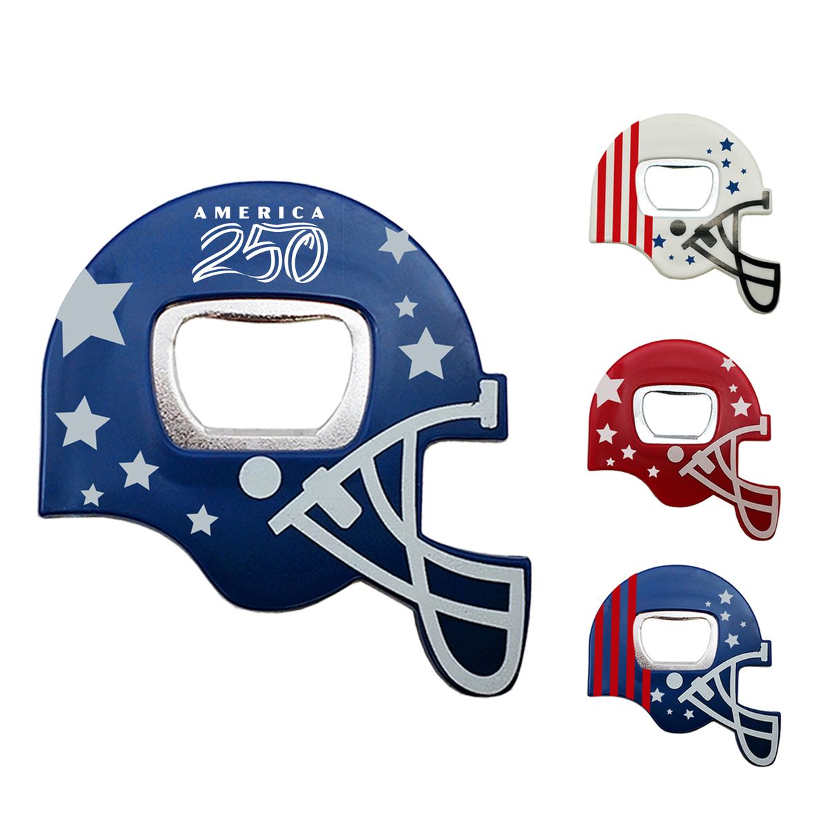 Full Color Flag Design Football Helmet Bottle Opener