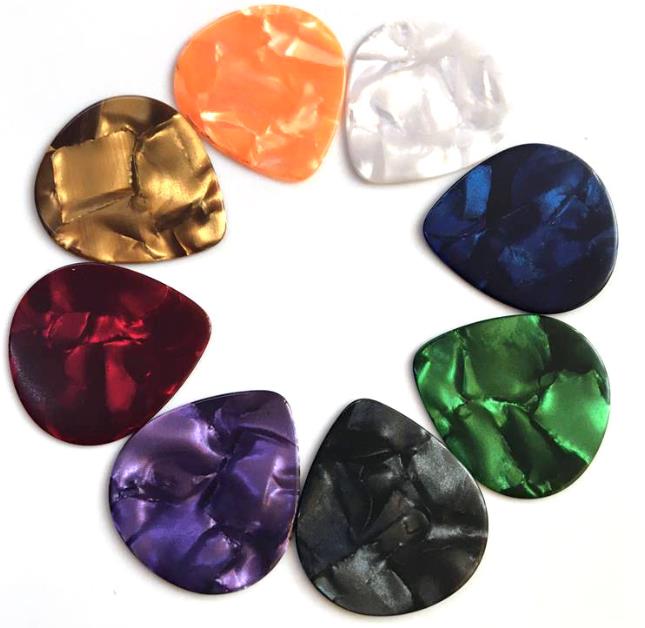 Abs Premium Lightweight Celluloid Guitar Picks In Assorted Colors 10