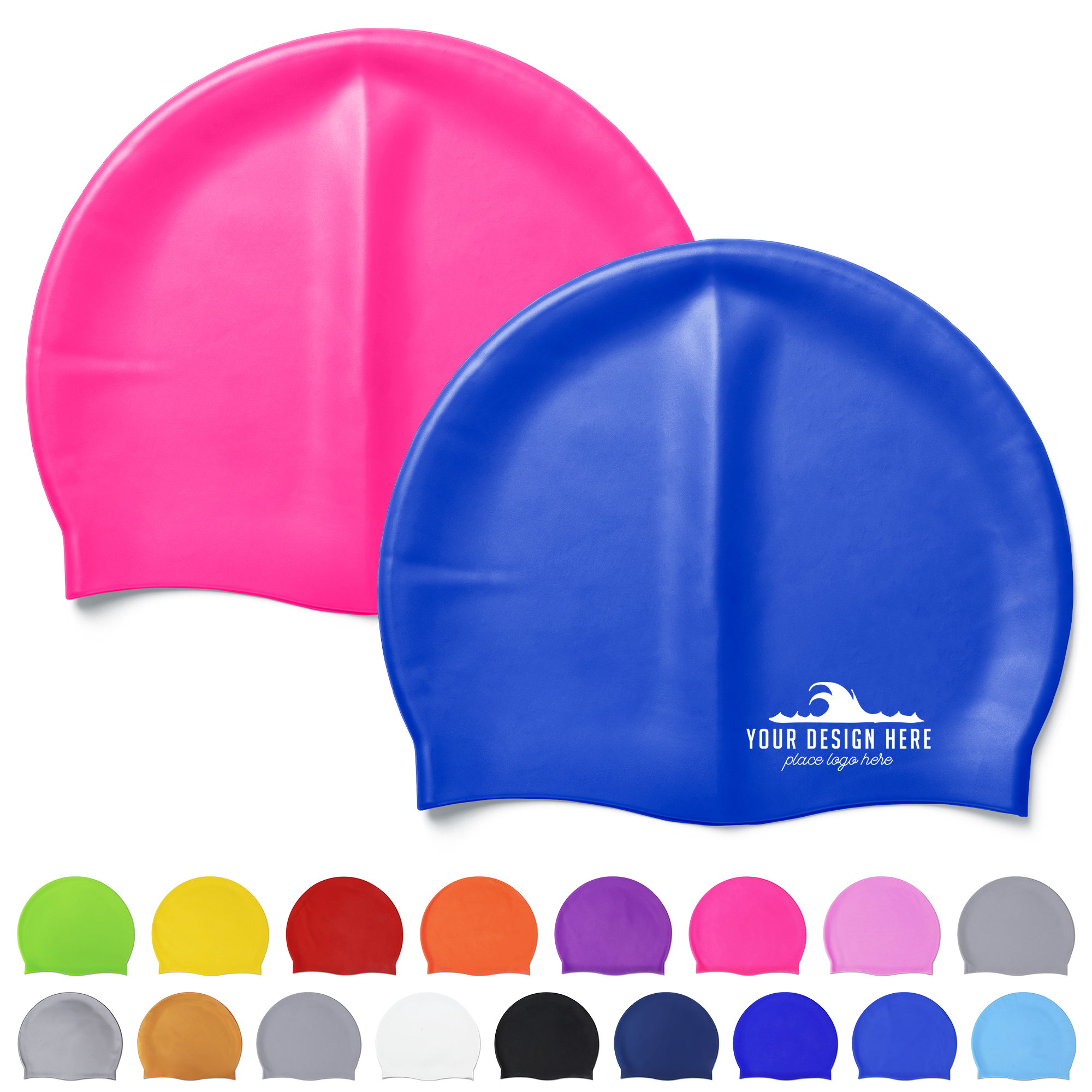 Unisex Silicone Swimming Cap with Ear Cover ?C 16 Colors 5