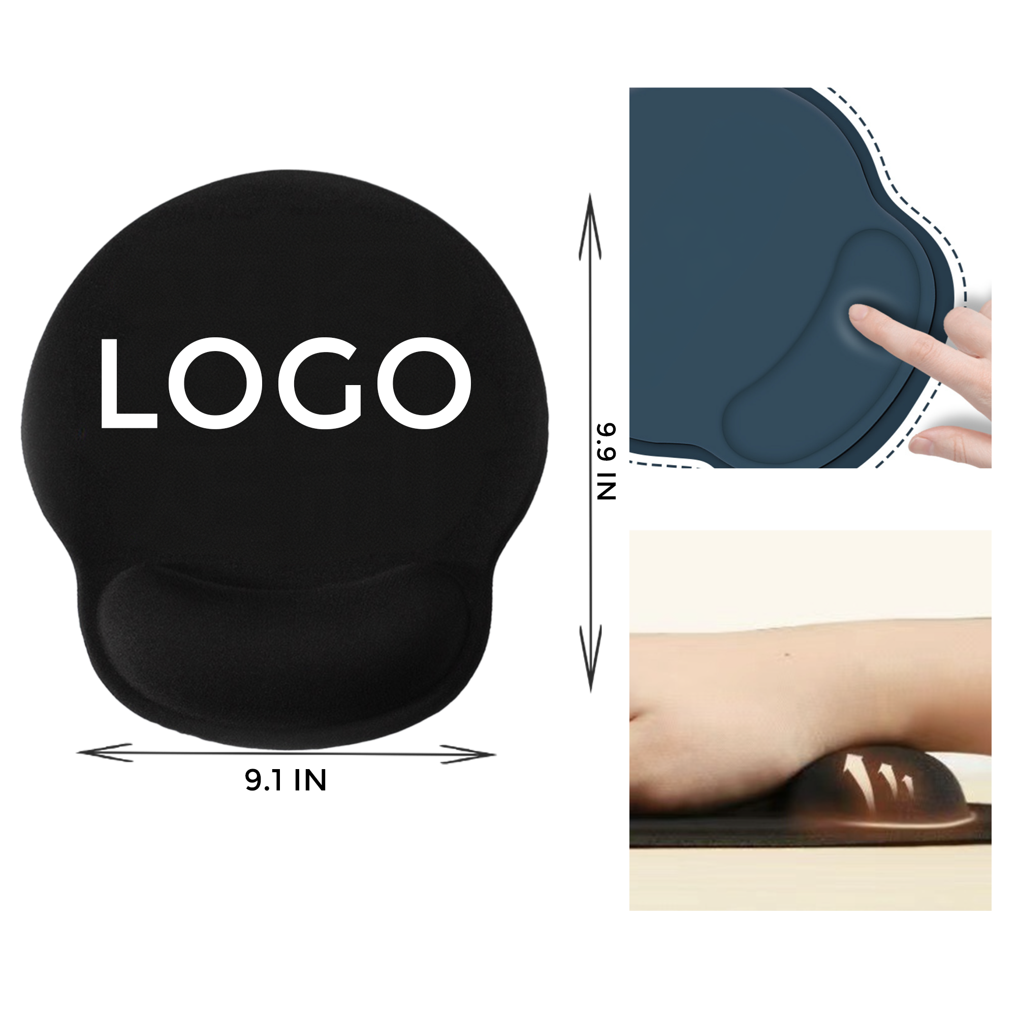 MOQ 10 PCS Versatile Wrist Support Mouse Pad 2