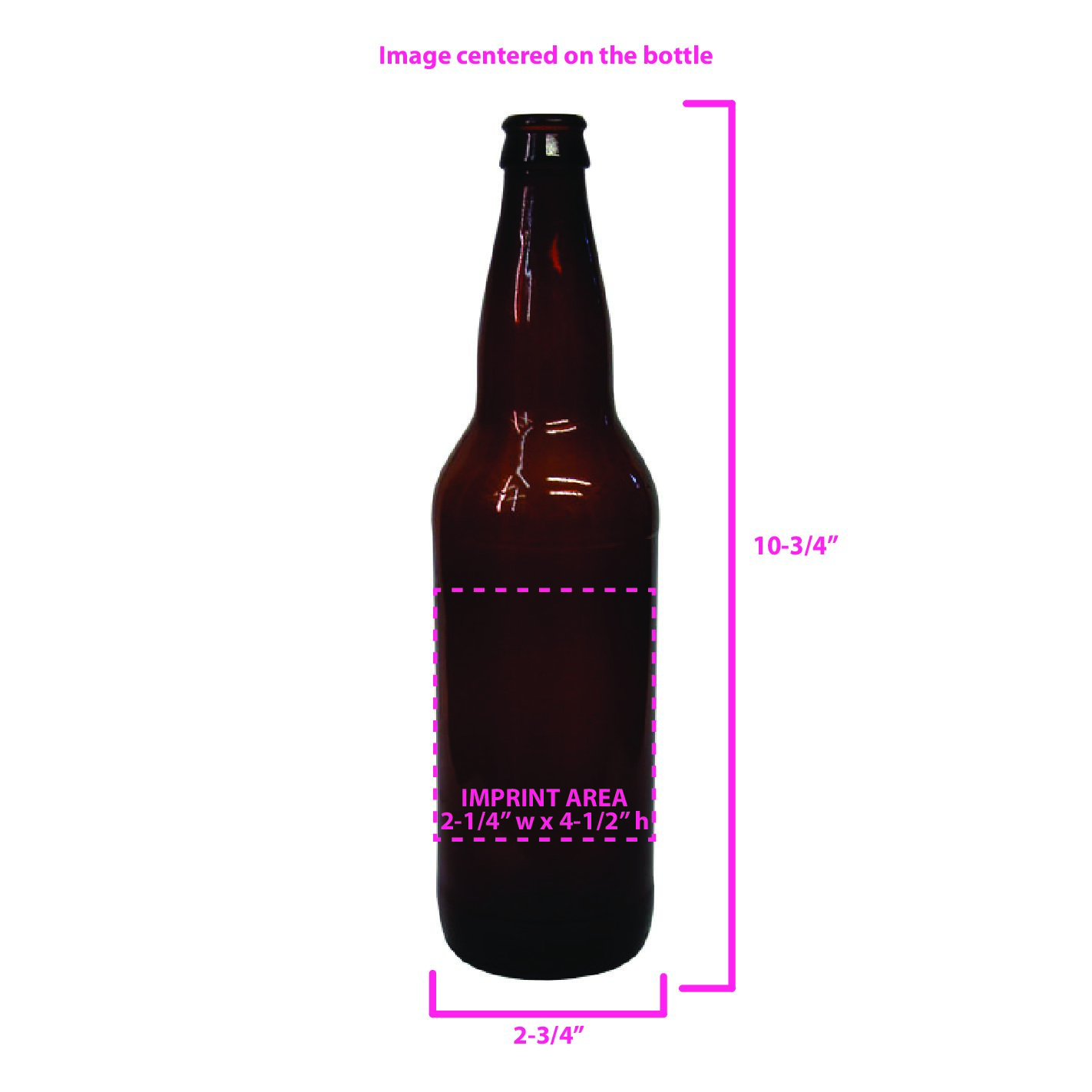 22 oz Amber Beer Bottle 2