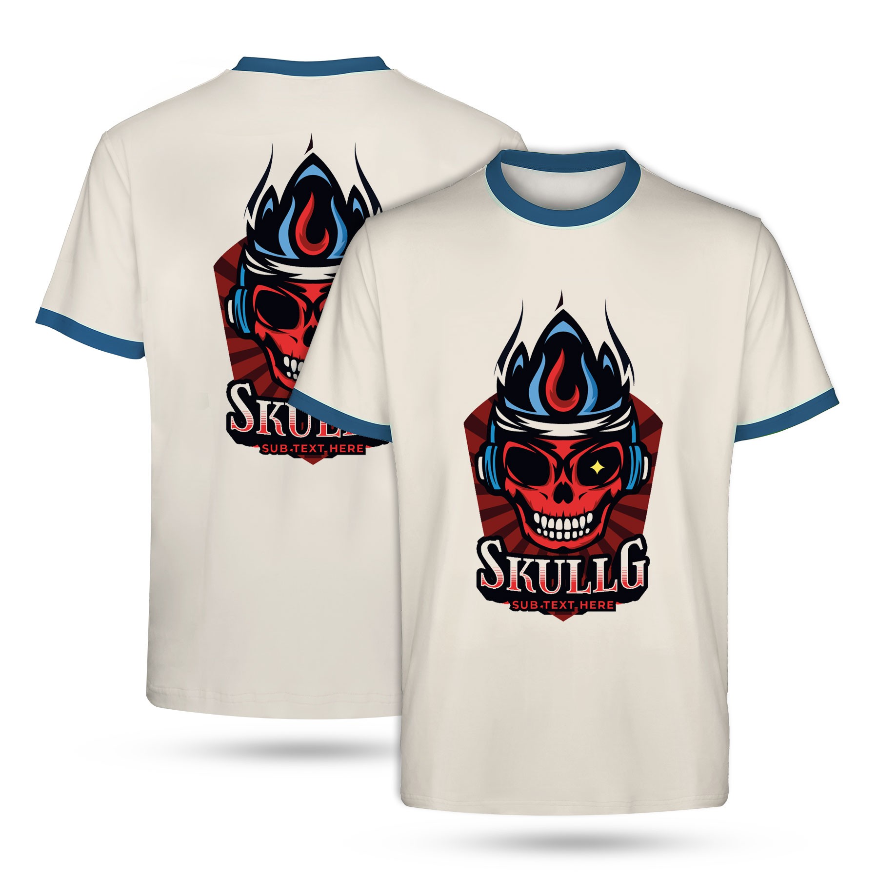 Custom Dye Sublimated Short Sleeve T-Shirt 140g Milk Silk