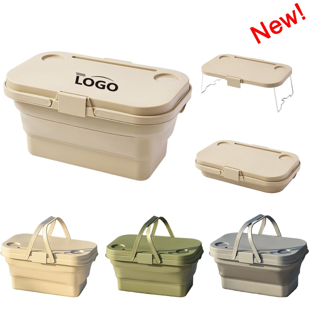 18L Collapsible Outdoor Camping Portable Picnic Basket 4