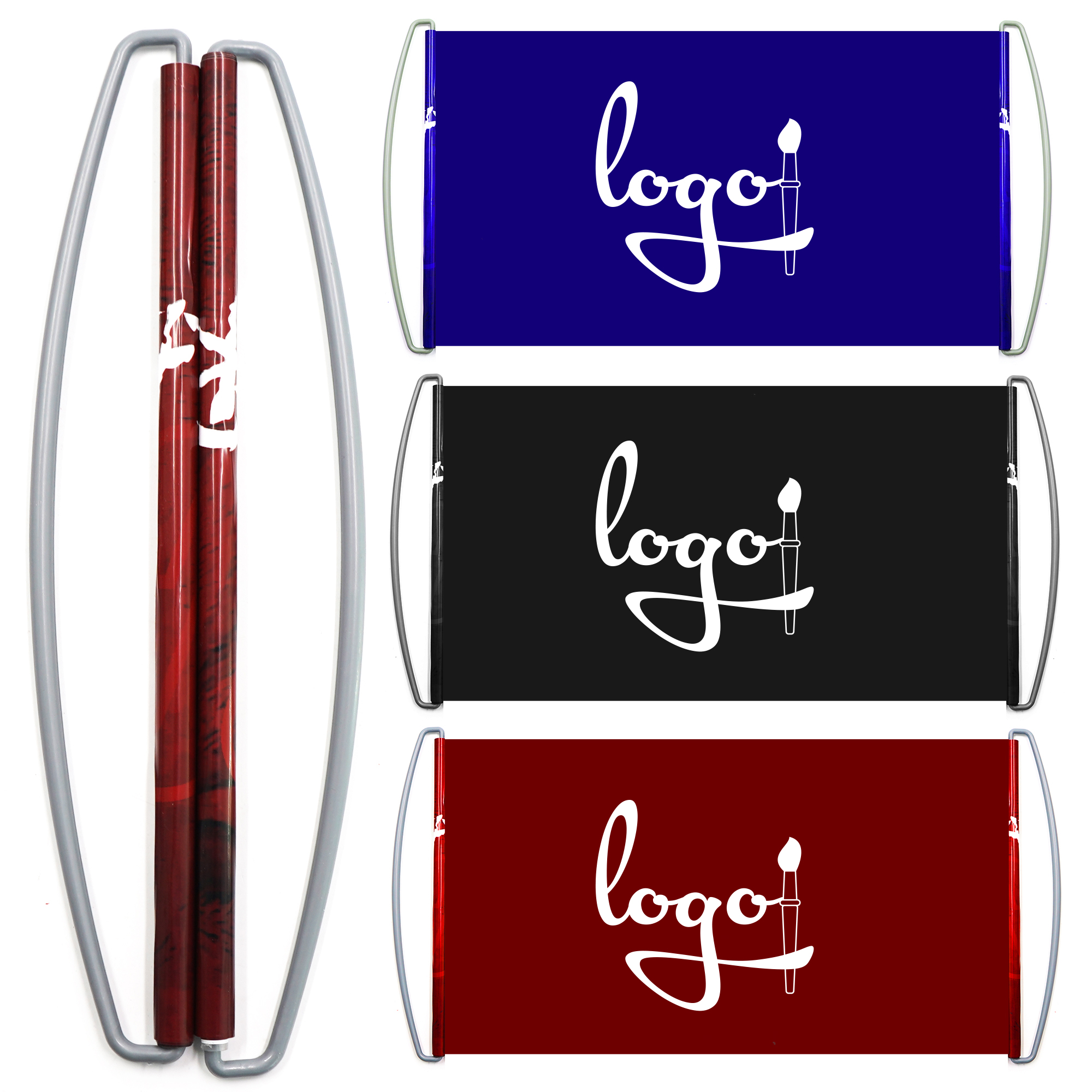 Personalized Retractable Handheld Flag Banner