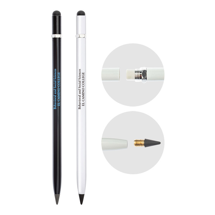 Metal External Pencil writing with Stylus and Eraser 13