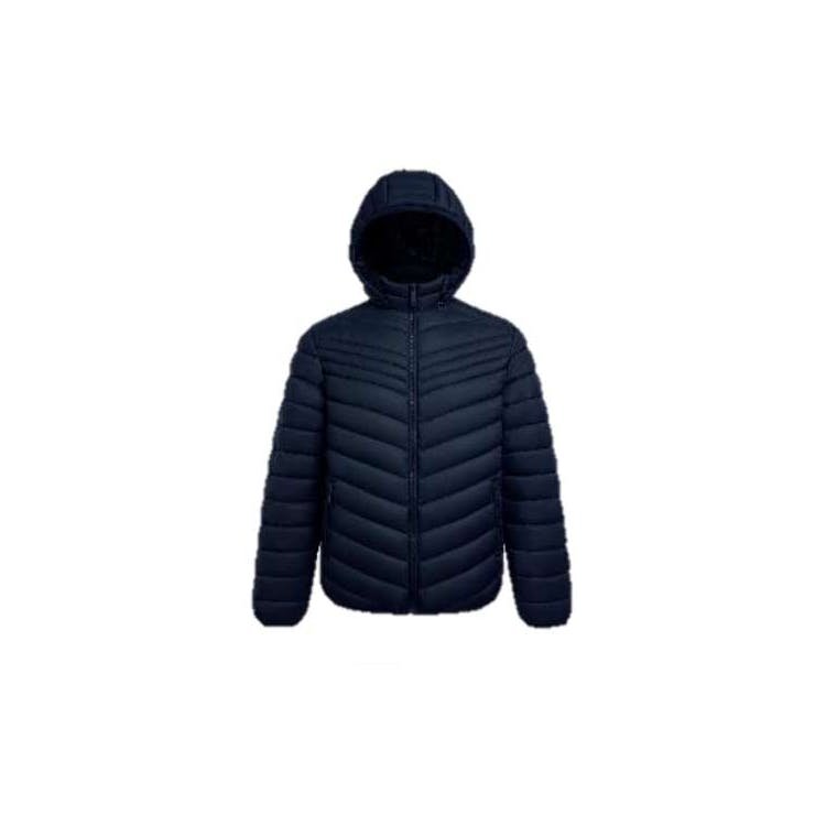 Men's Berber Lined Puffer Jackets Navy S-2X 3