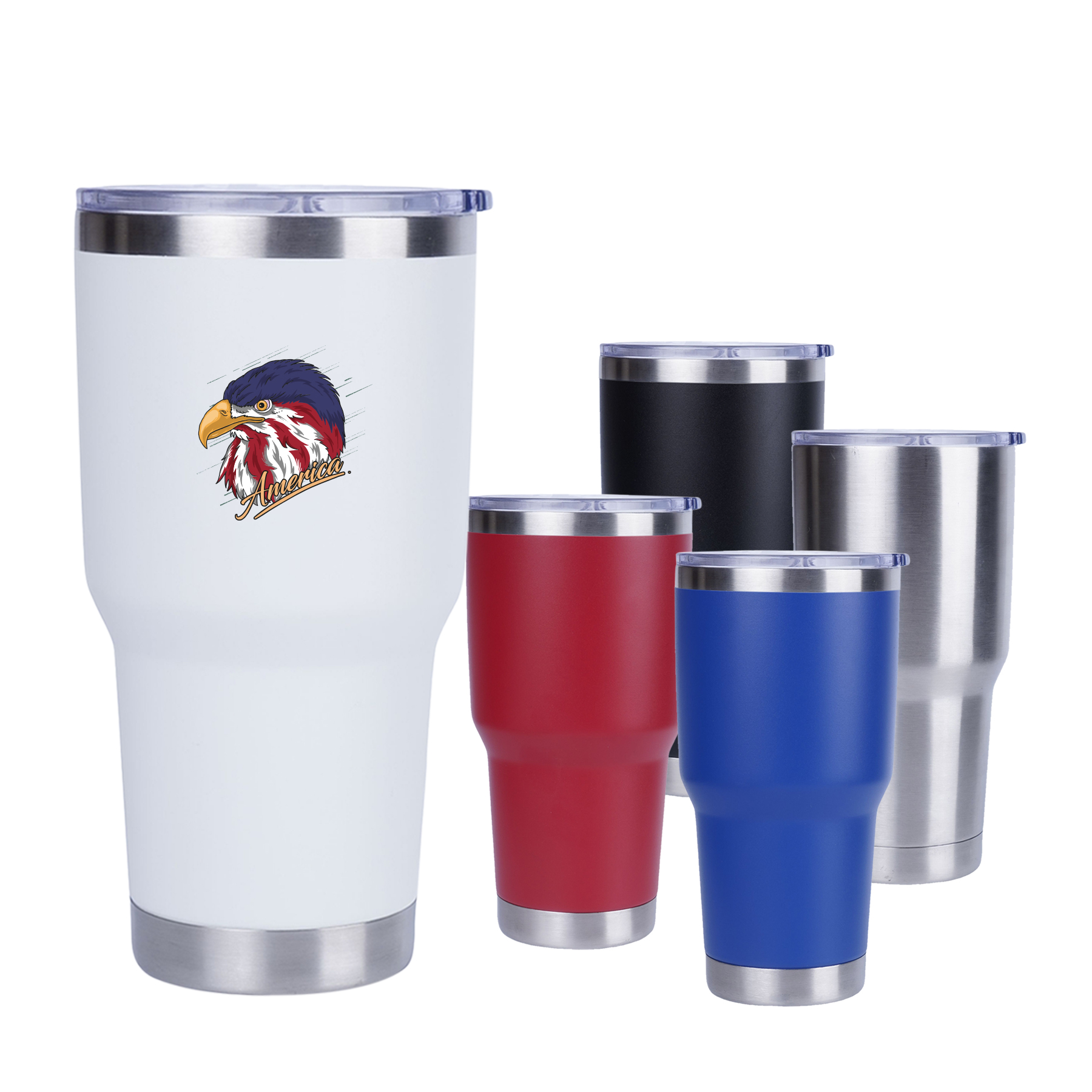30 oz. Double Wall Stainless Steel Vacuum Tumbler Water Bottle