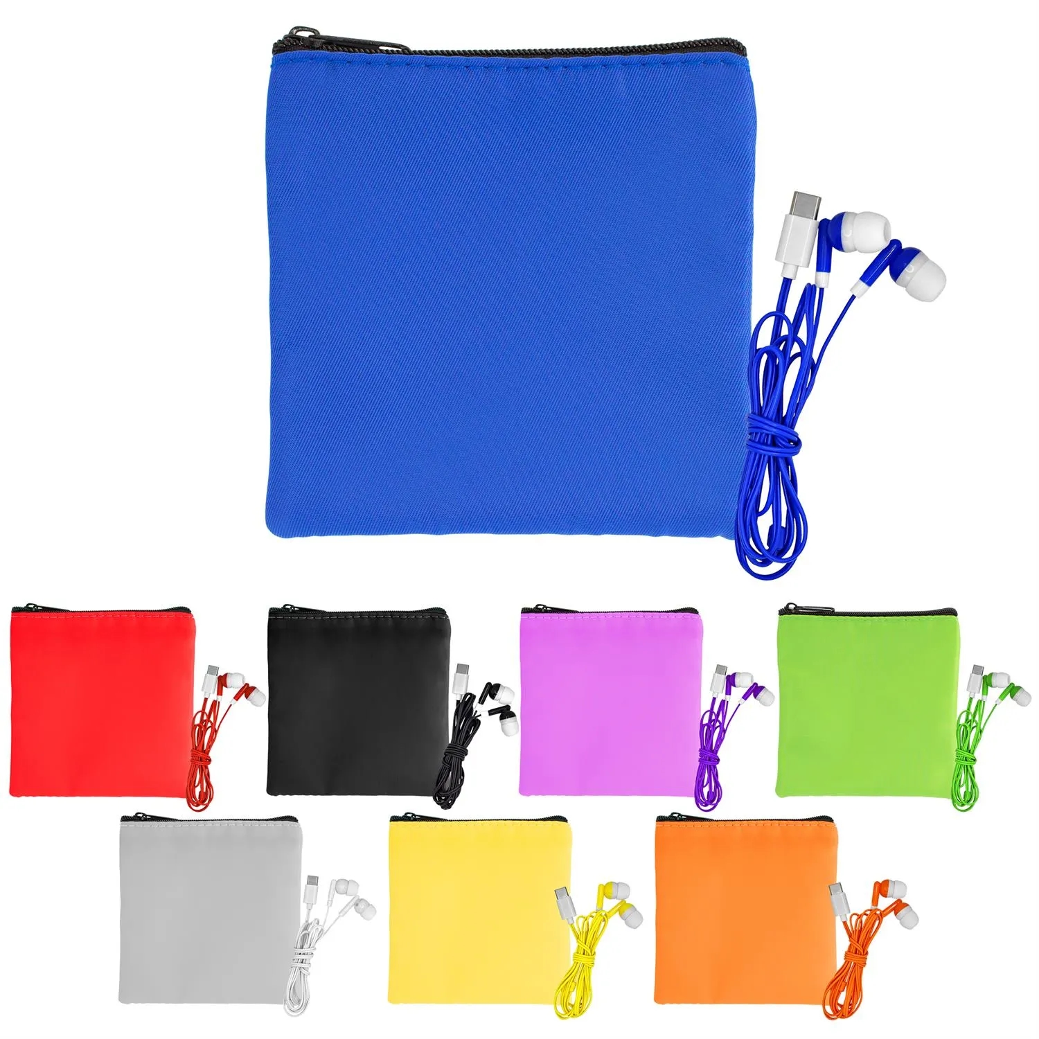 Colorful RPET Ear Bud Pouch 4