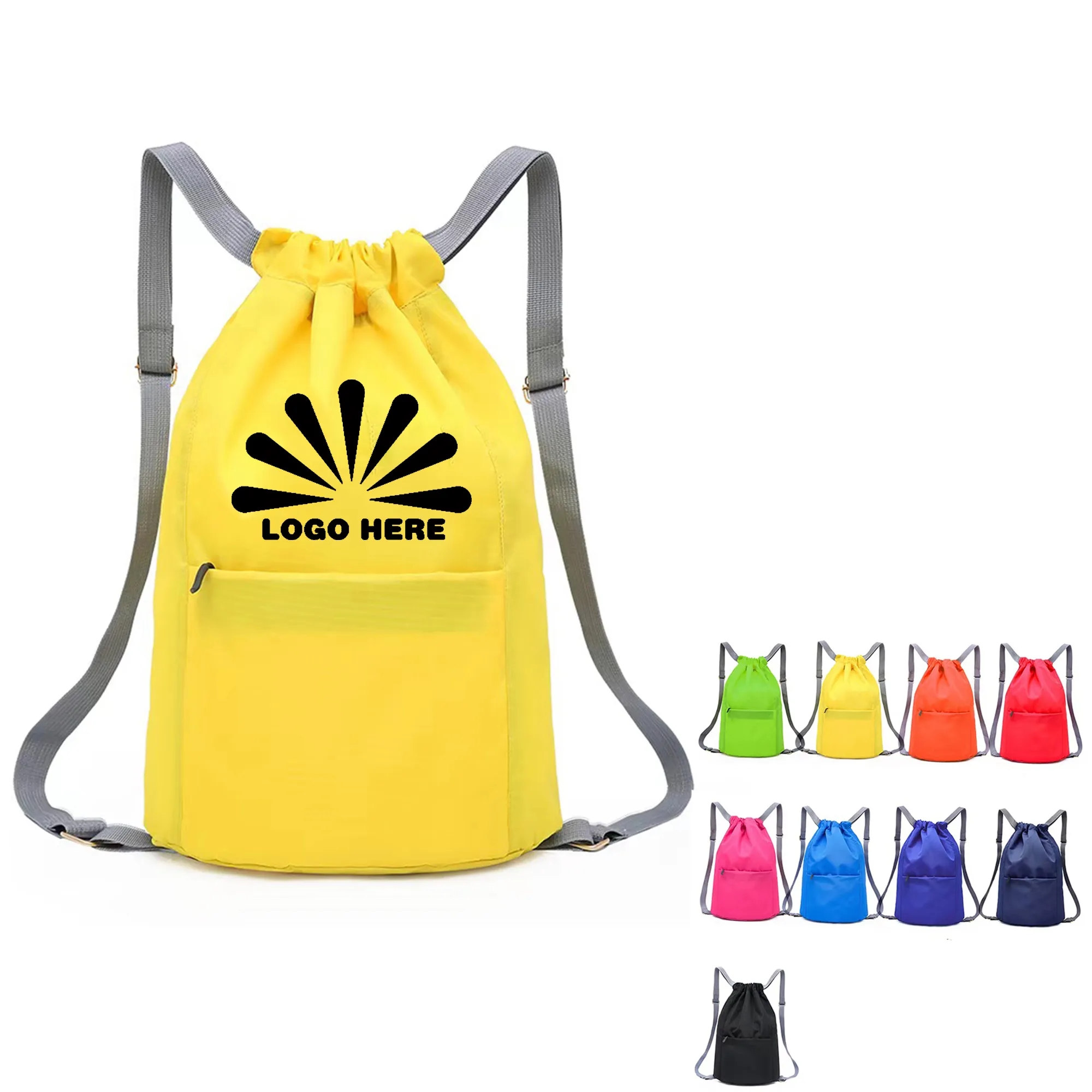 Drawstring Backpack With Customizable Logo 5