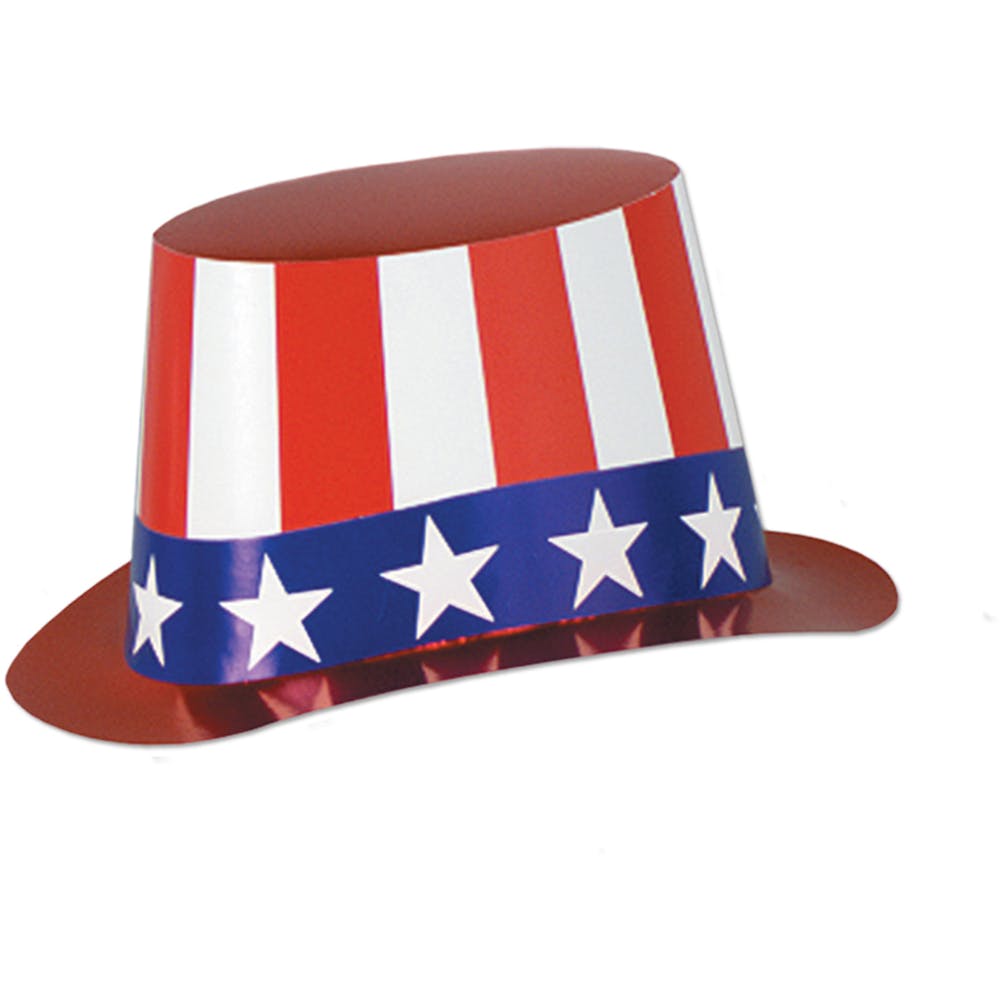 Foil Patriotic Hi-Hats - One Size 3