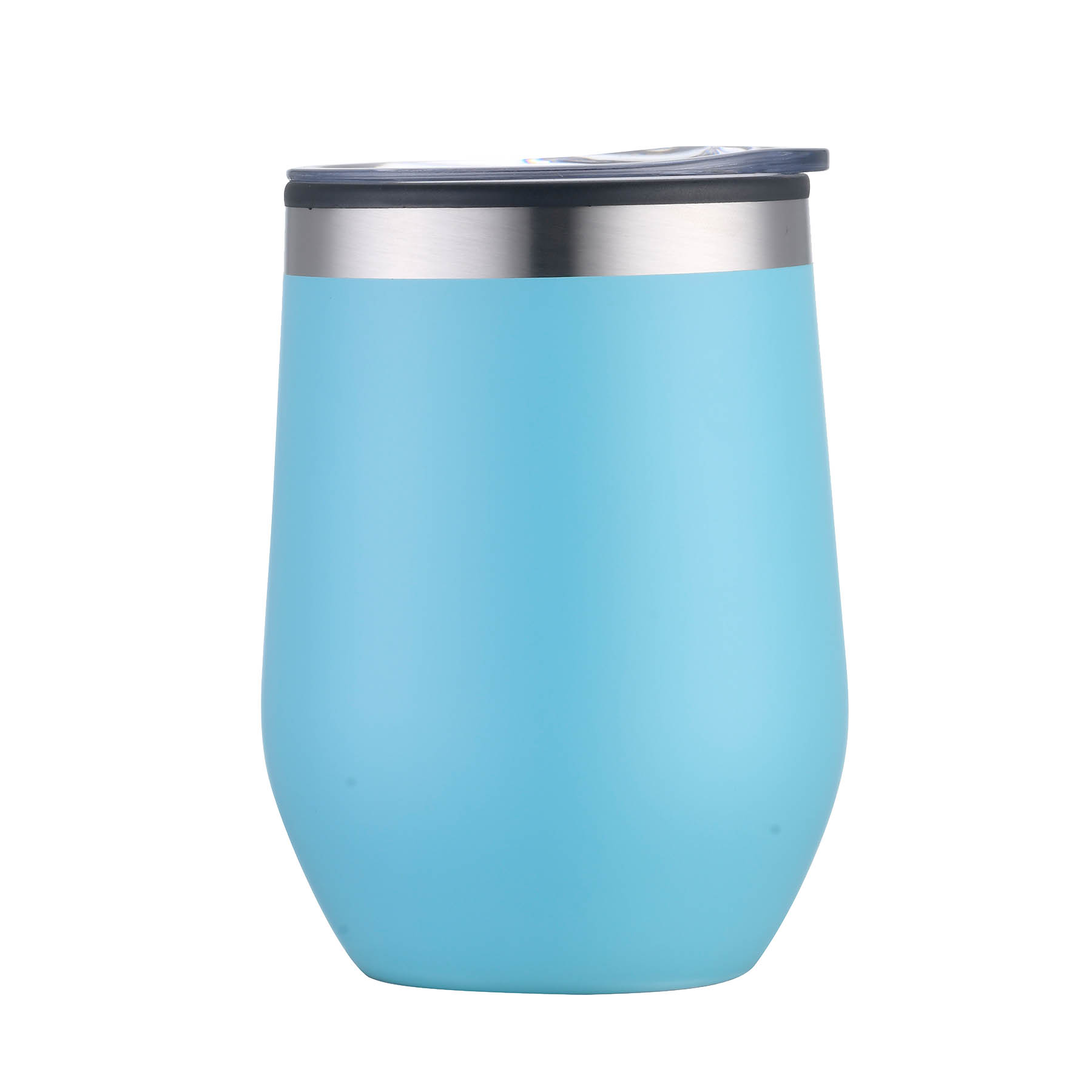 12 oz. Powder-Coated SS Outer with Polypropylene Inner Tumbler Wine Cup 18