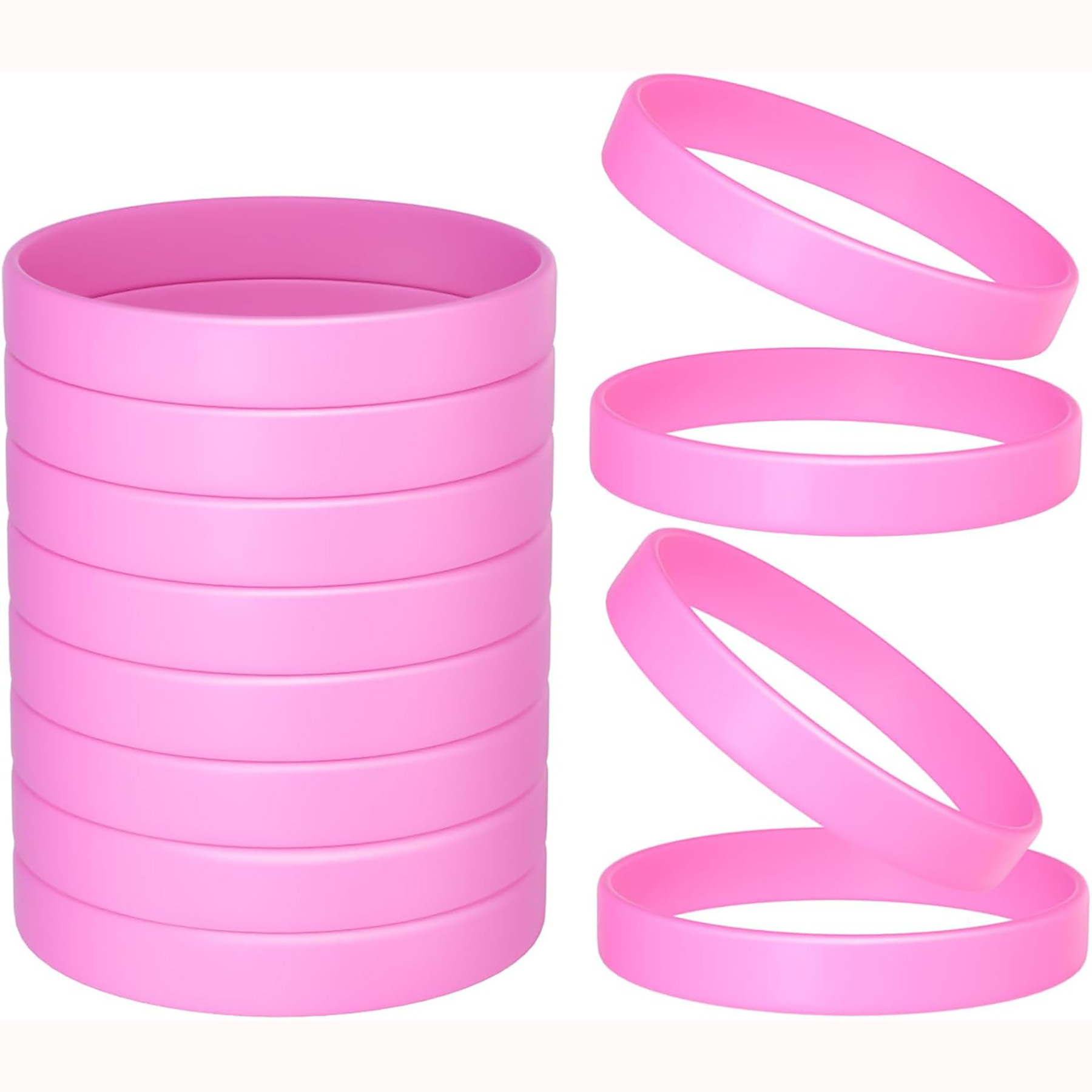 Color Blank Rubber Wristbands 11