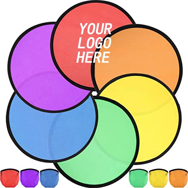 Folding Flyer Nylon Fan Polyester for trade show giveaways