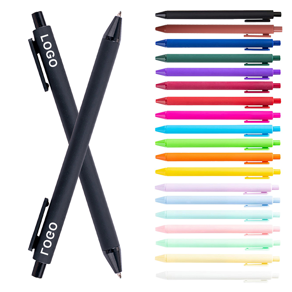 6" PP Colored Business Retractable Ballpoint Pen