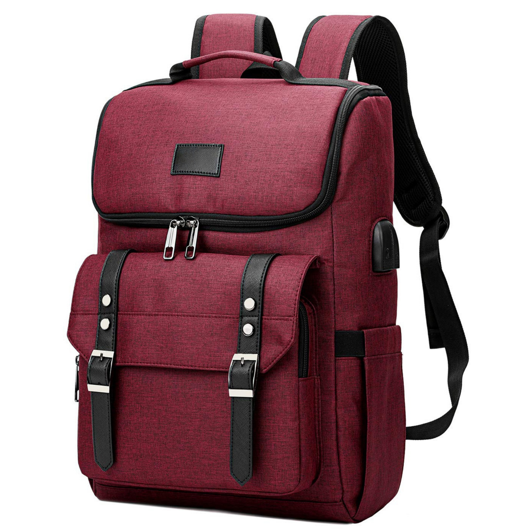 Charging Vintage Laptop Backpack 22