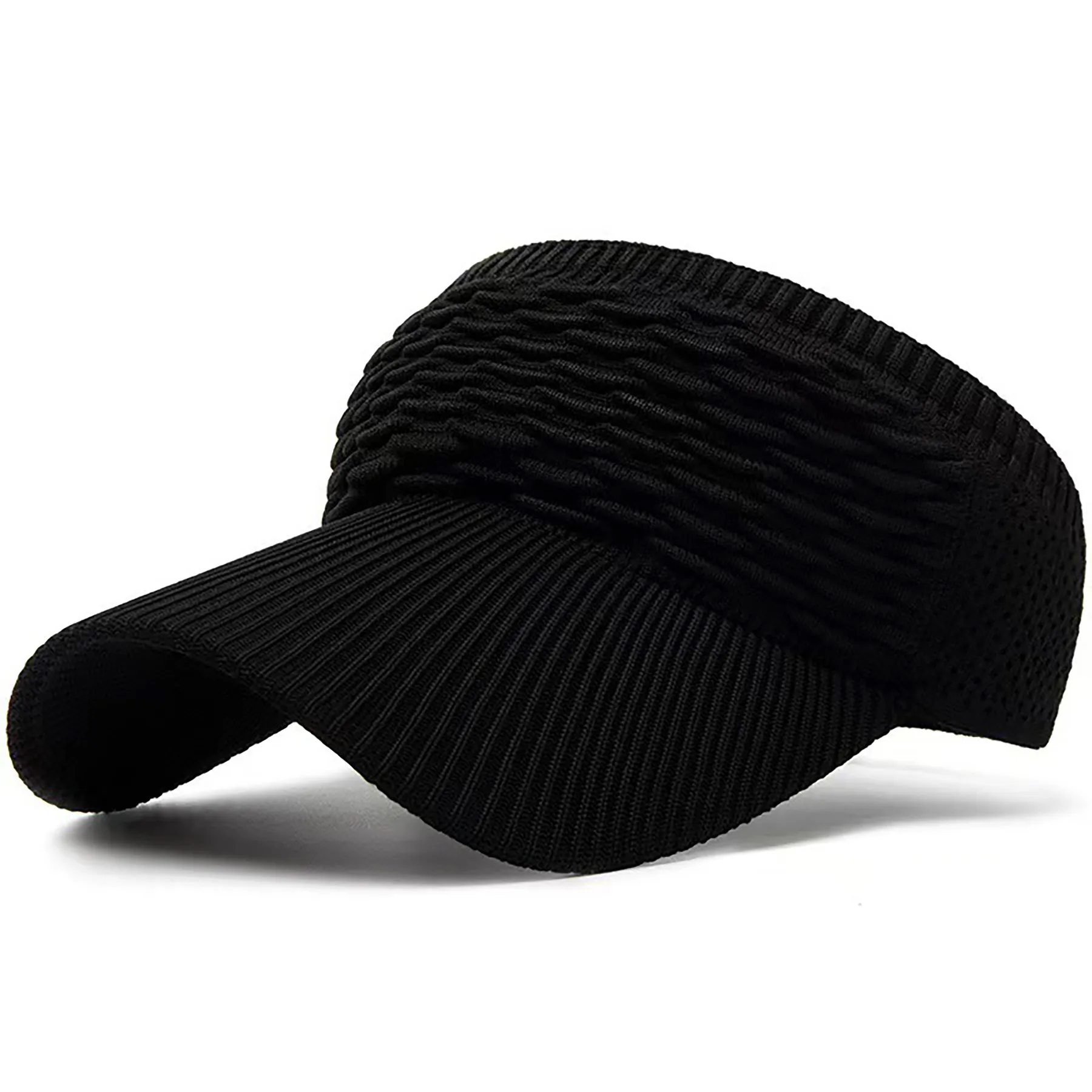 Women Knitted Elastic Visor Hat 20