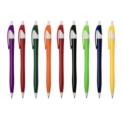 Custom Printed Retractable Plastic Barrel Ballpoint Pen
