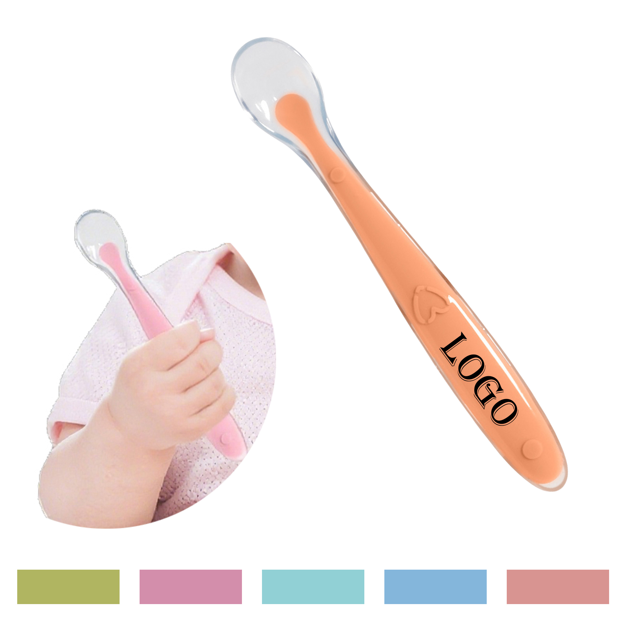 Baby Silicone Spoon MOQ50 4