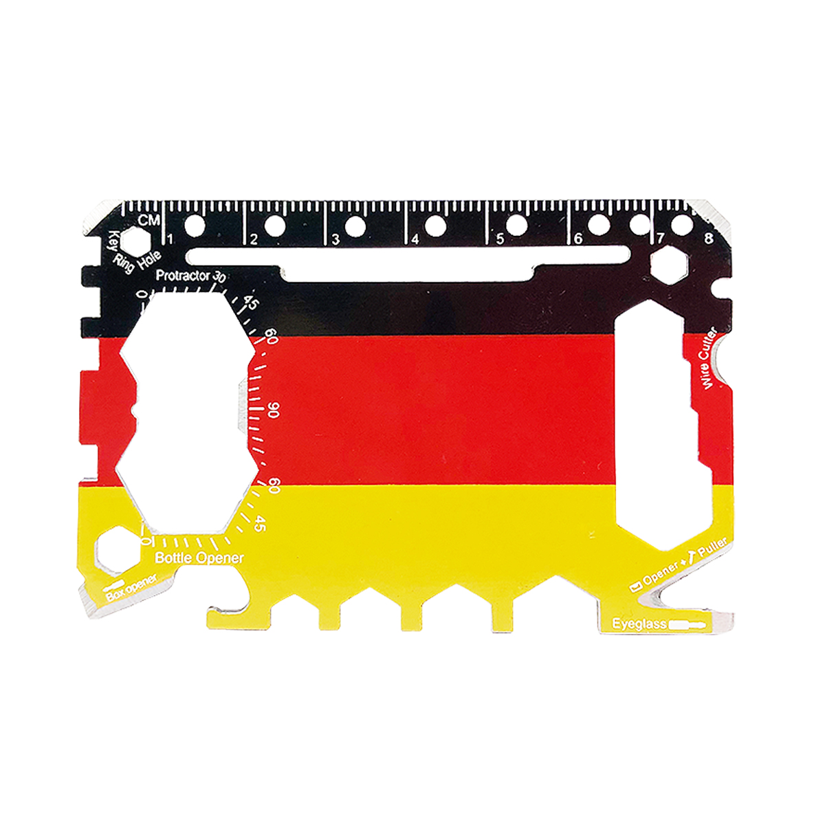 GearCard 46-in-1 Super Tool Card – Stainless Steel Multi-Tool with Hex Wrenches & Openers 4