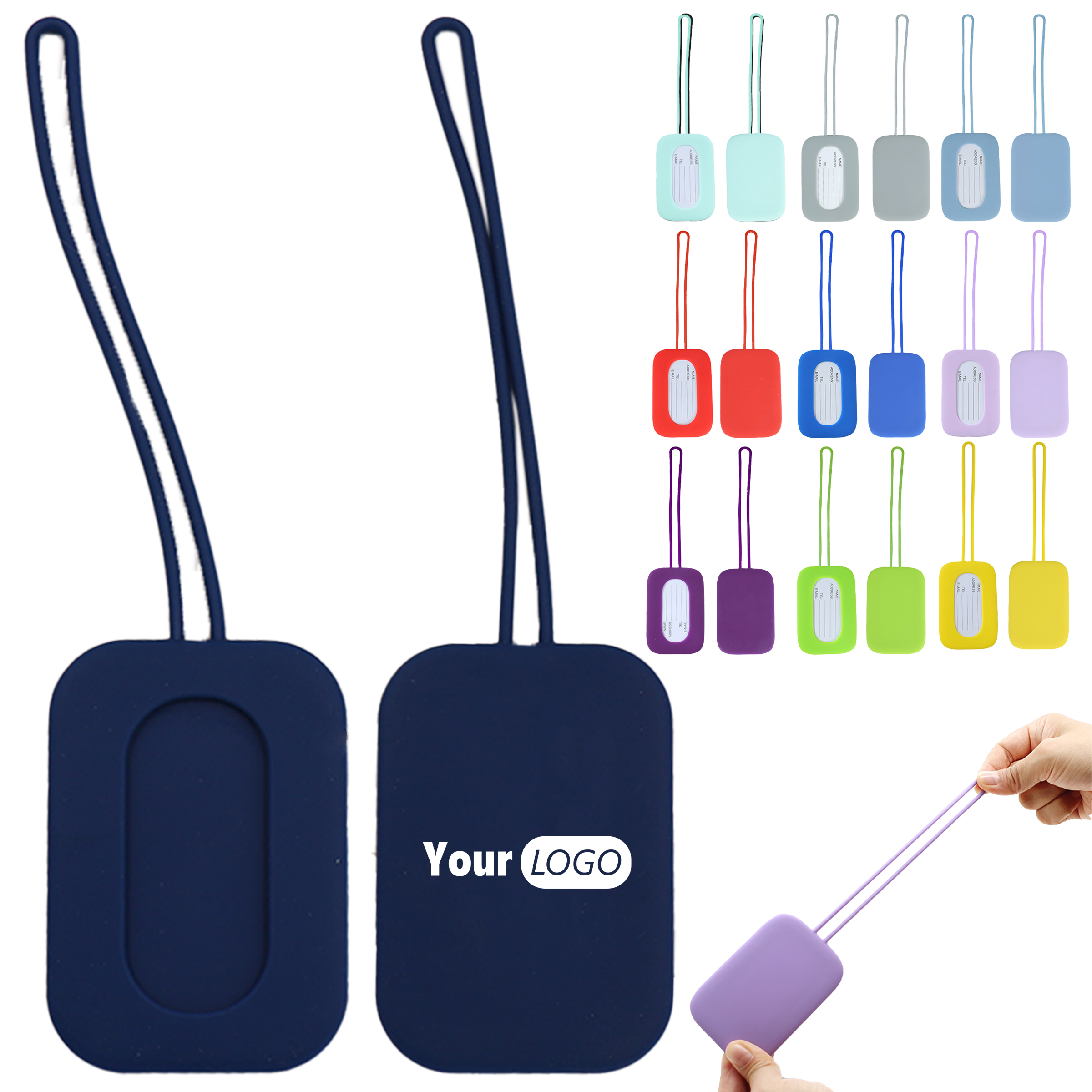 Silicone Airplane Luggage Tag 14