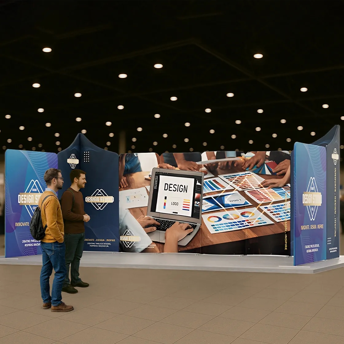20ft Magnetic Modular Fabric Displays - U Shape 23